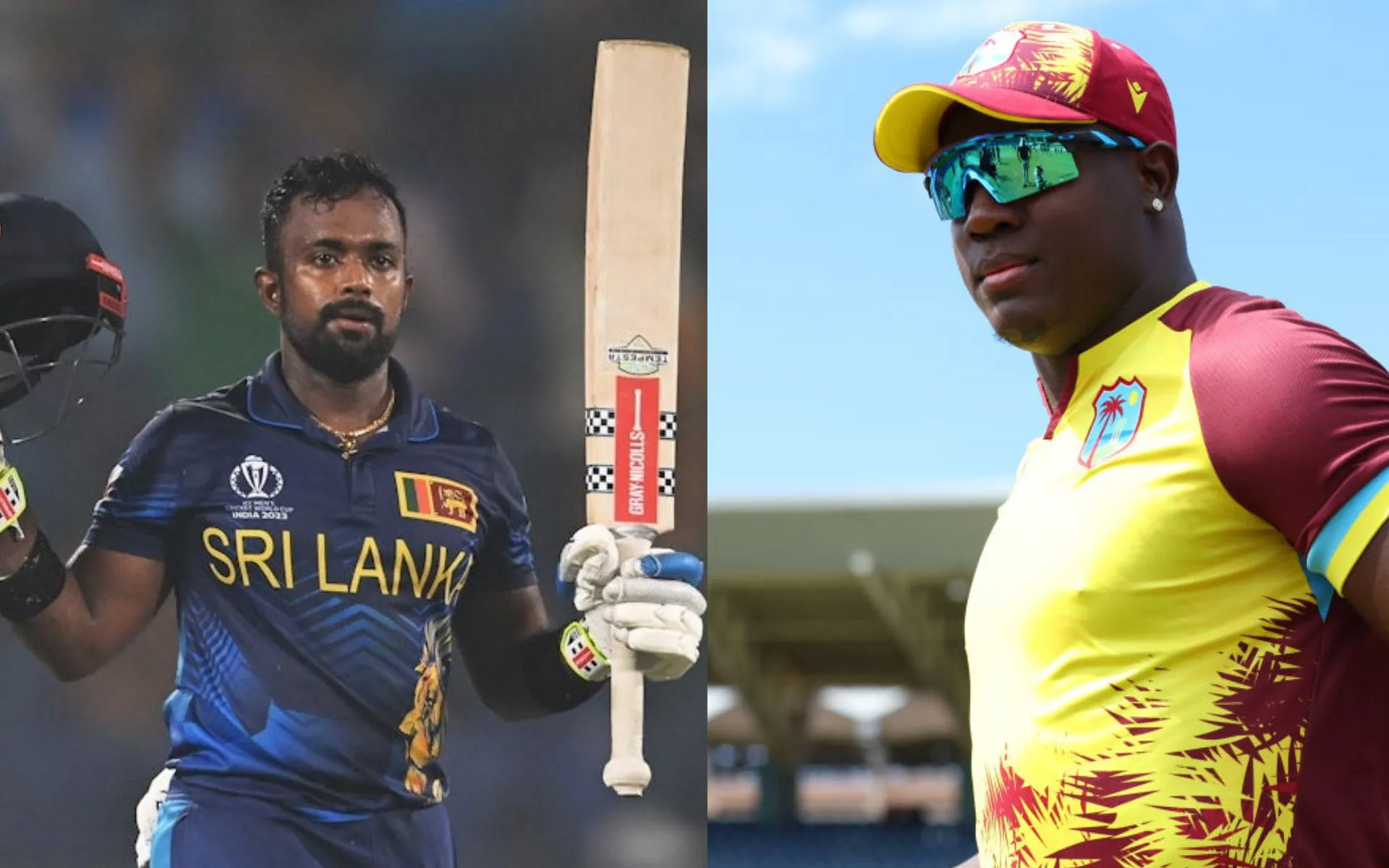 Charith Asalanka and Rovman Powell [Source: @ImTanujSingh,@Aqibmzm/x.com]