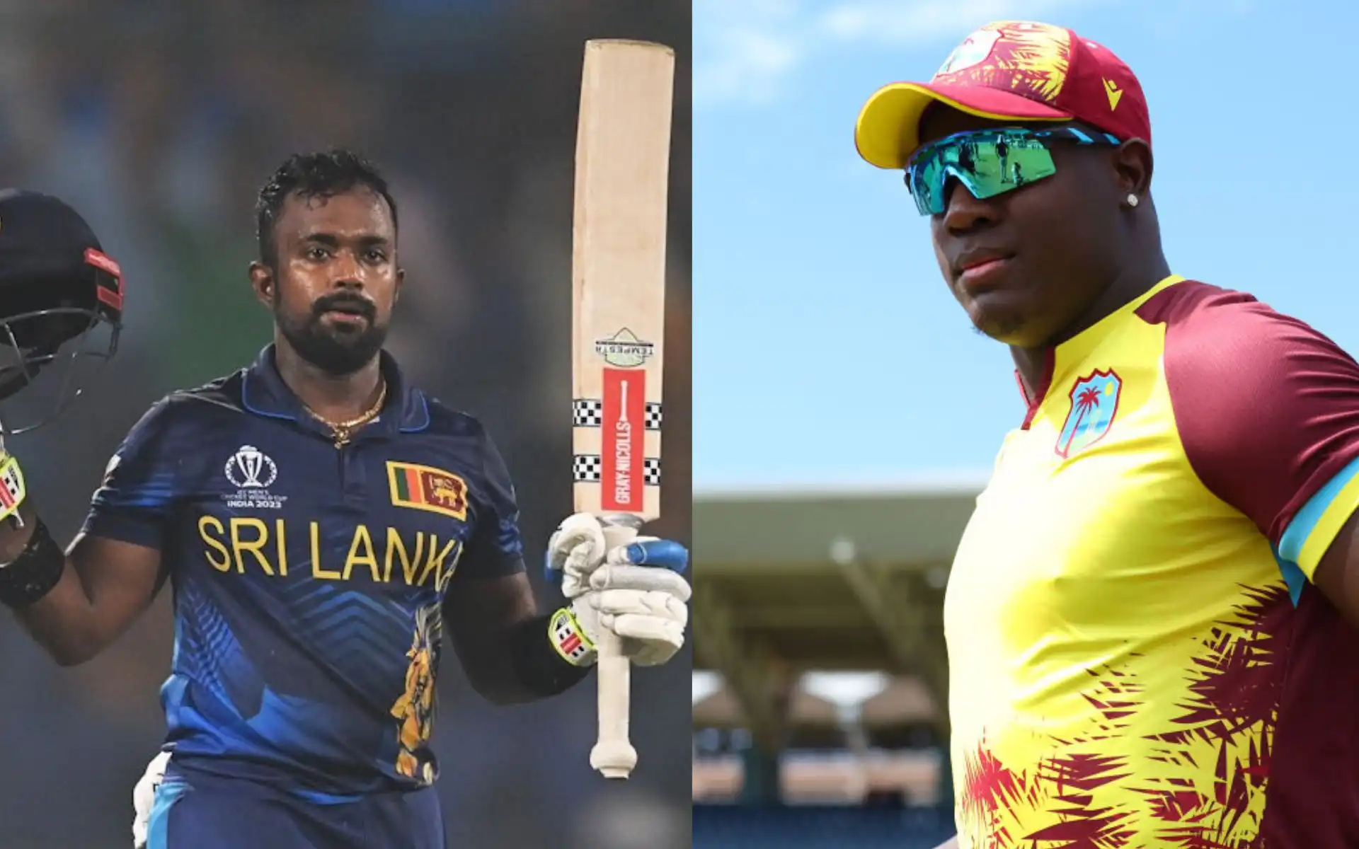 Charith Asalanka and Rovman Powell [Source: @ImTanujSingh,@Aqibmzm/x.com]