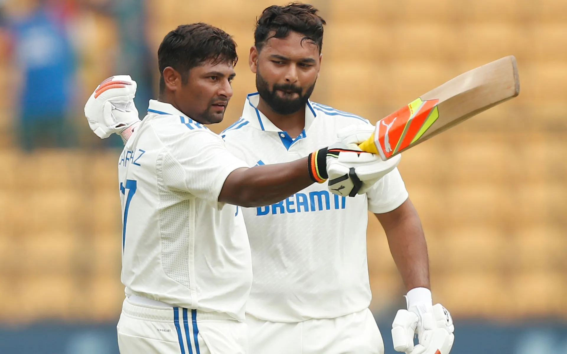 Sarfaraz Khan and Rishabh Pant [Source: @BCCI/x]