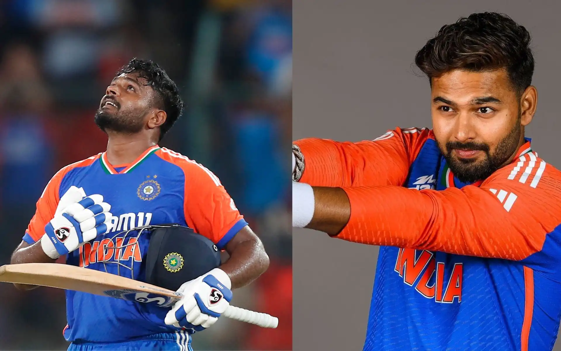 Sanju Samson and Rishabh Pant are frontrunners for wicketkeeper's spot in T20Is (Source:@BCCI/X.com)