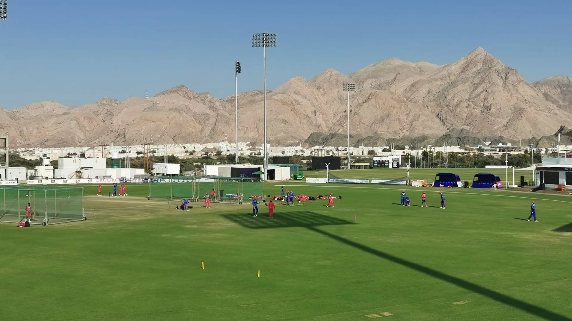 Al Amerat Cricket Ground, Oman [Source: @PeterDellaPenna/X]