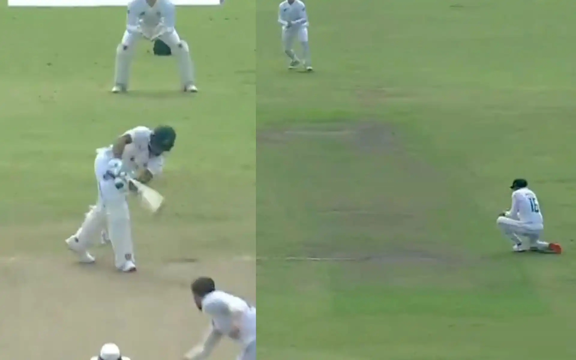 Najmul Hossain Shanto was dismissed by Wiaan Mulder in the first Test [Source: @kingdom_virat1/x.com]