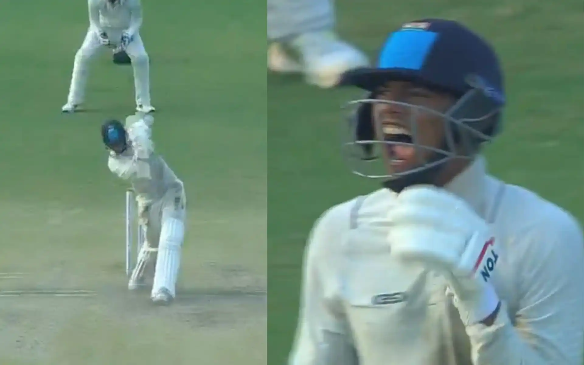 Yash Dhull hits six to get to his century (Source:@BCCIdomestic/X.com)