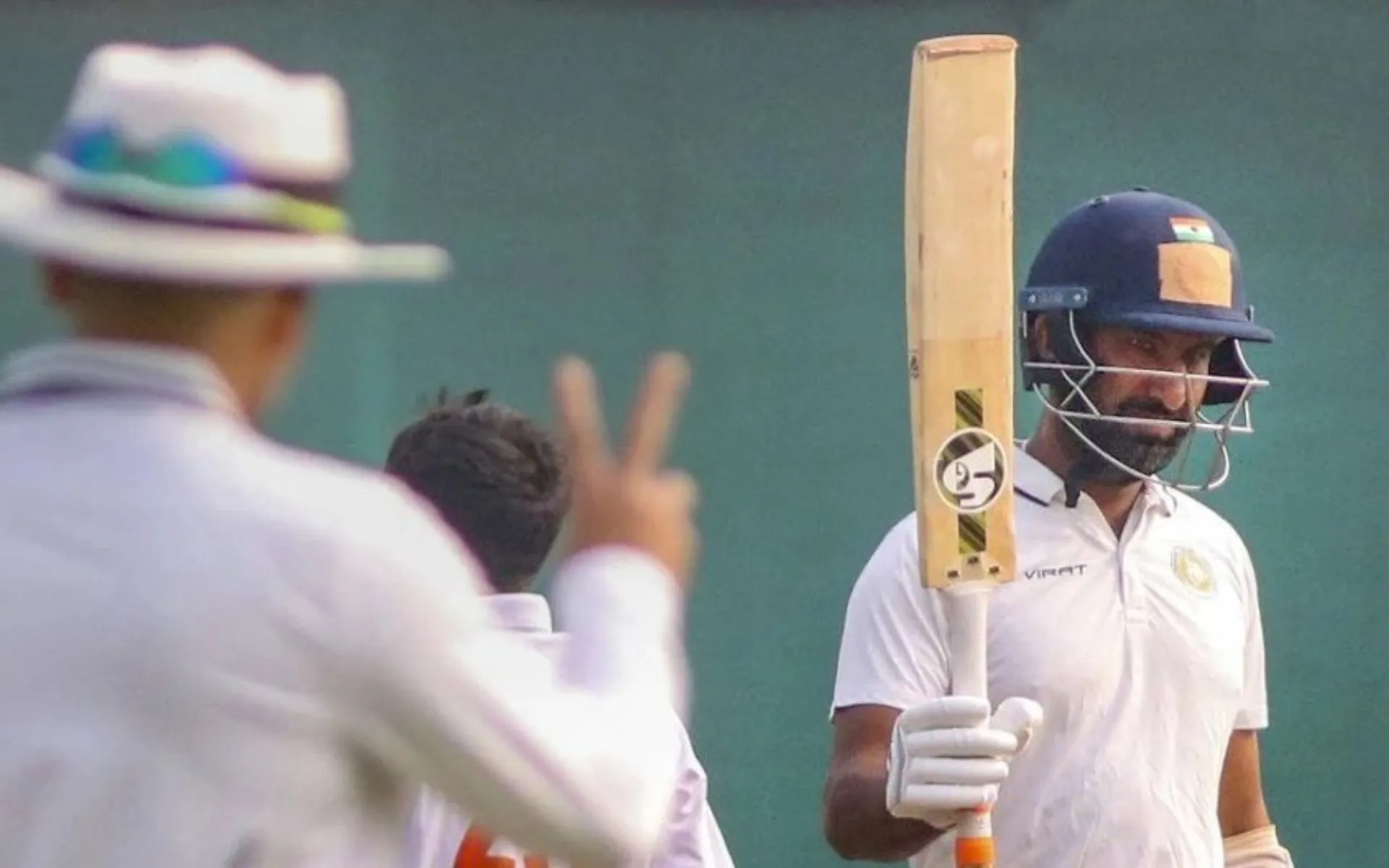 Cheteshwar Pujara scores century in Ranji Trophy (Source:@mufaddal_vohra/X.com)