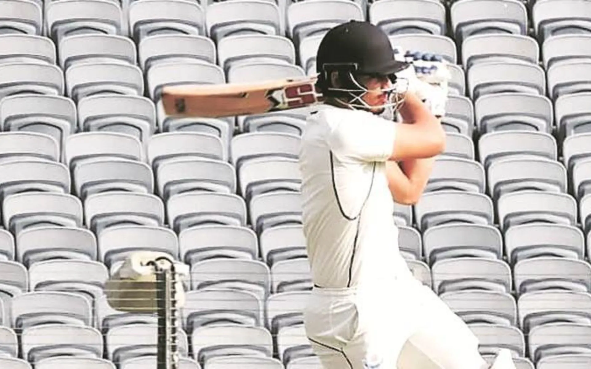 Abdul Samad becomes first J&K player to hit twin centuries in Ranji Trophy [Source: @RajneetiNews/X/com]
