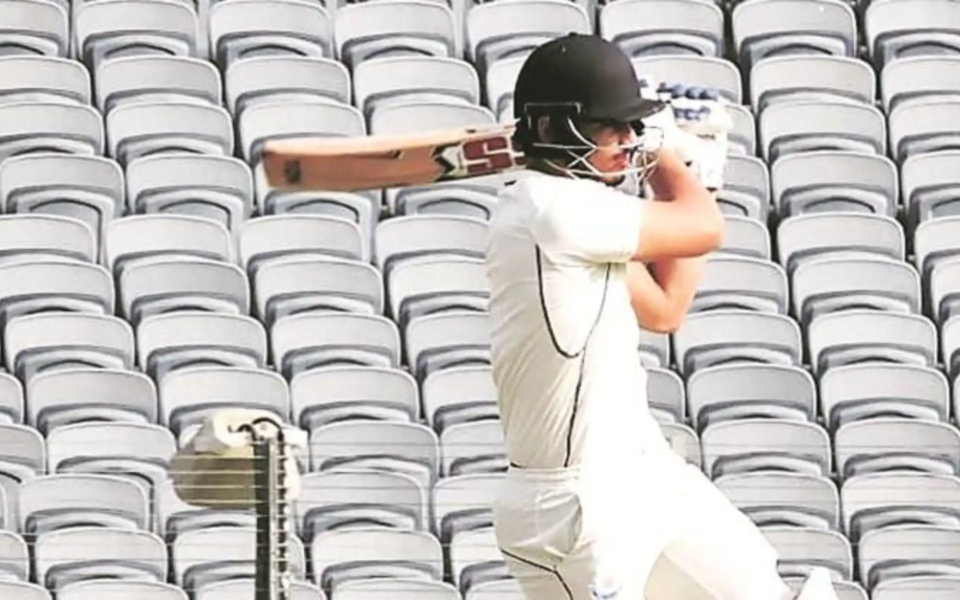 Abdul Samad becomes first J&K player to hit twin centuries in Ranji Trophy [Source: @RajneetiNews/X/com]