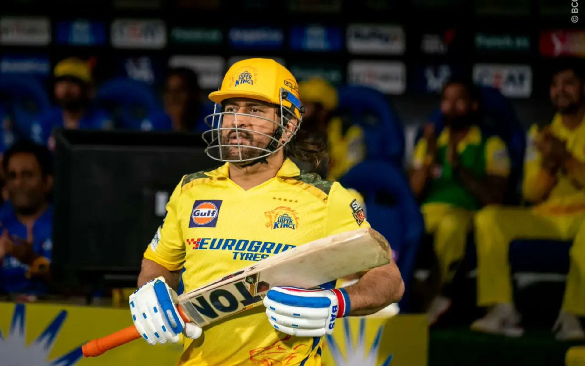 MS Dhoni with CSK- (Source: @Johns/X.com)