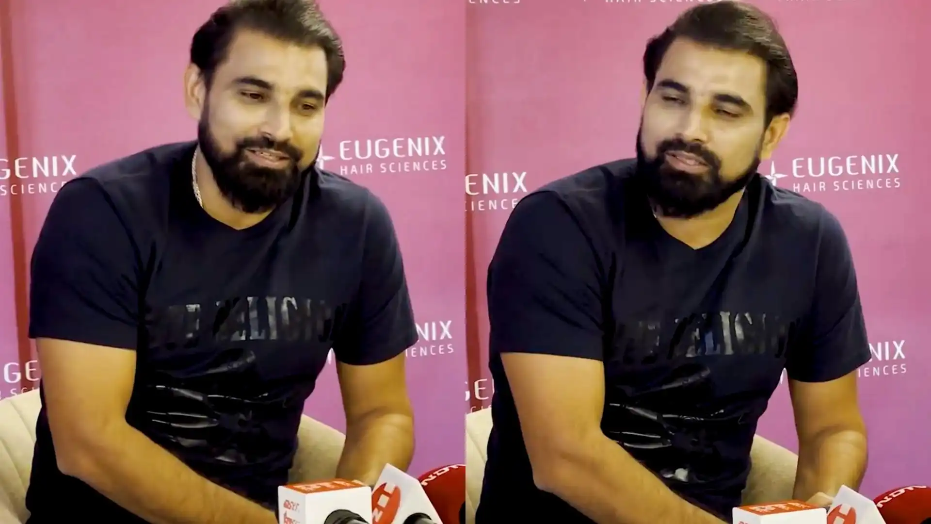 Mohammed Shami speaking to media [Source: @Crex_live]