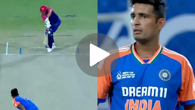 [Watch] Anshul Kamboj Gives Cold Stare To UAE Batter After Trapping Him With A Beauty