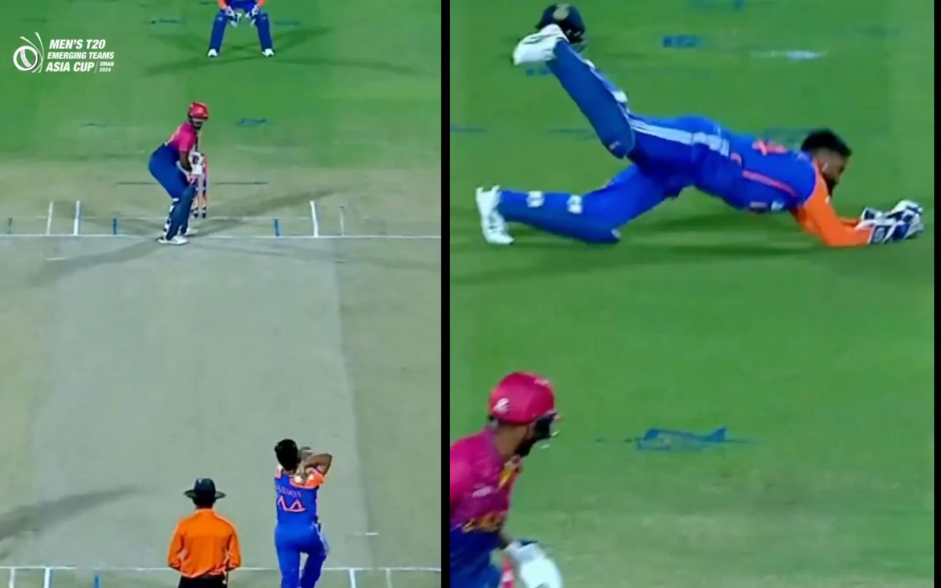 Rasikh Salam Wicket- (Source: @ScreenGrab)