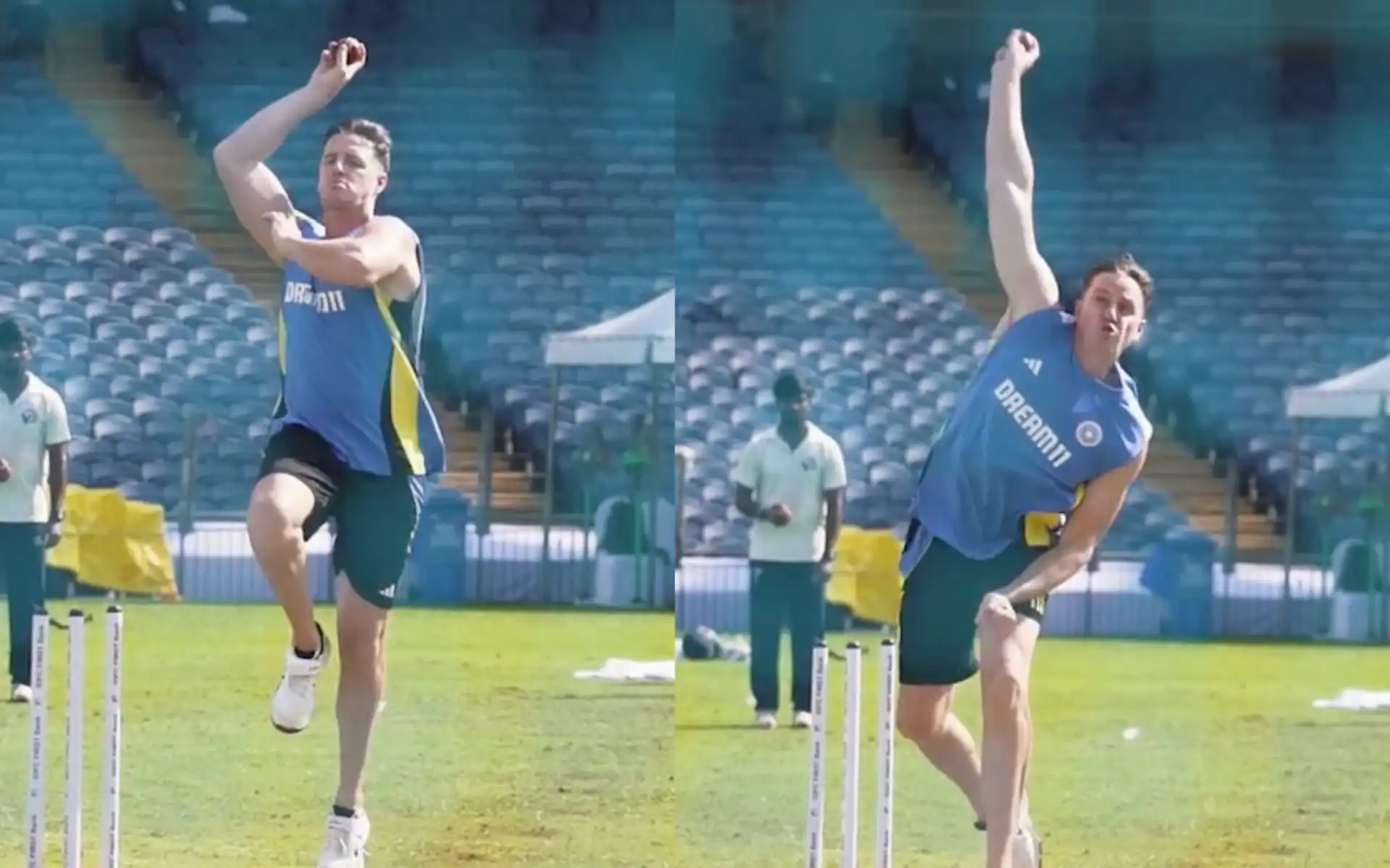 Morne Morkel bowling in India's net session ahead of second Test (@BCCI/X.com)