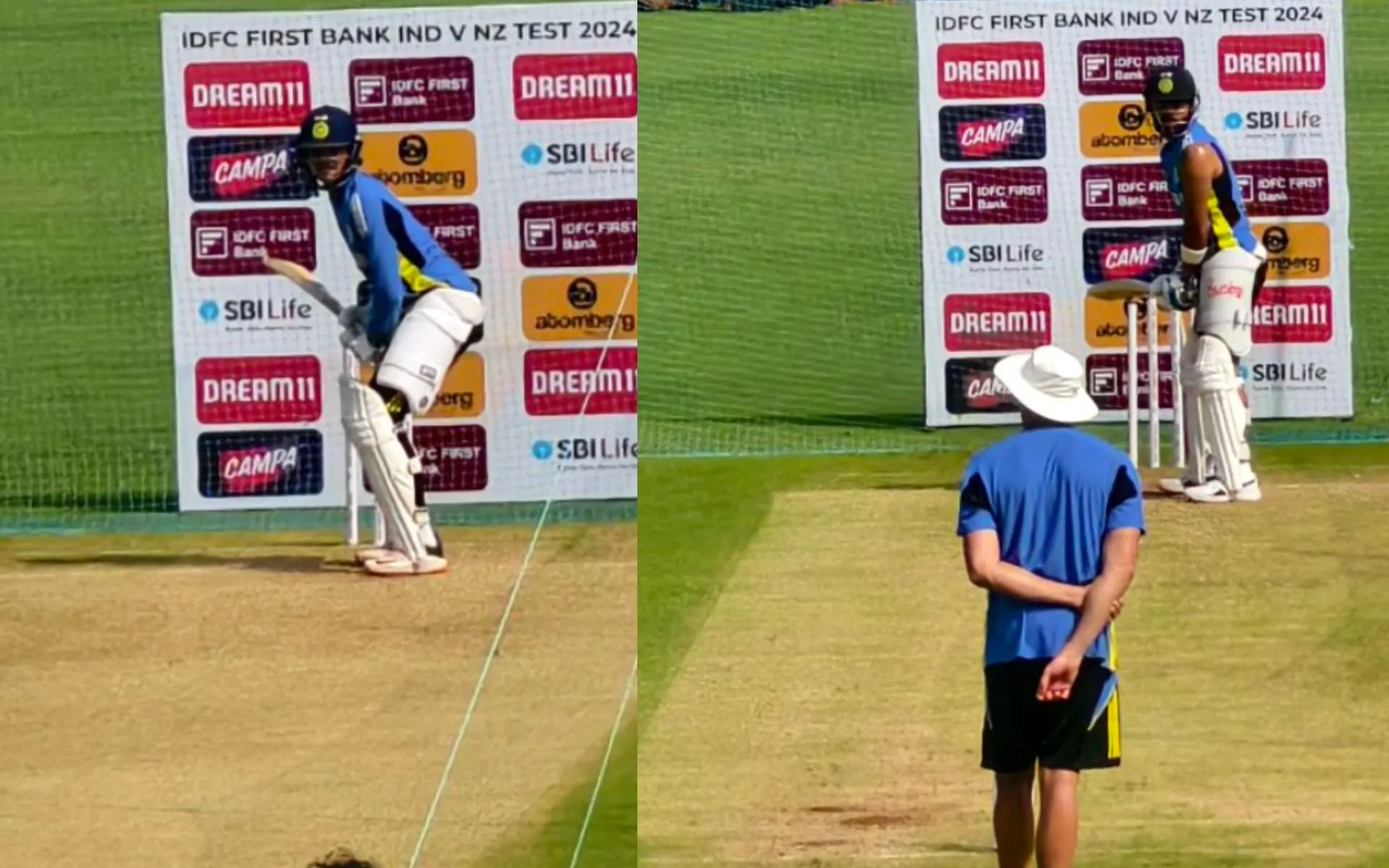 Indian stars Shubman Gill and Virat Kohli in nets [Source: @CricSubhayan/X]