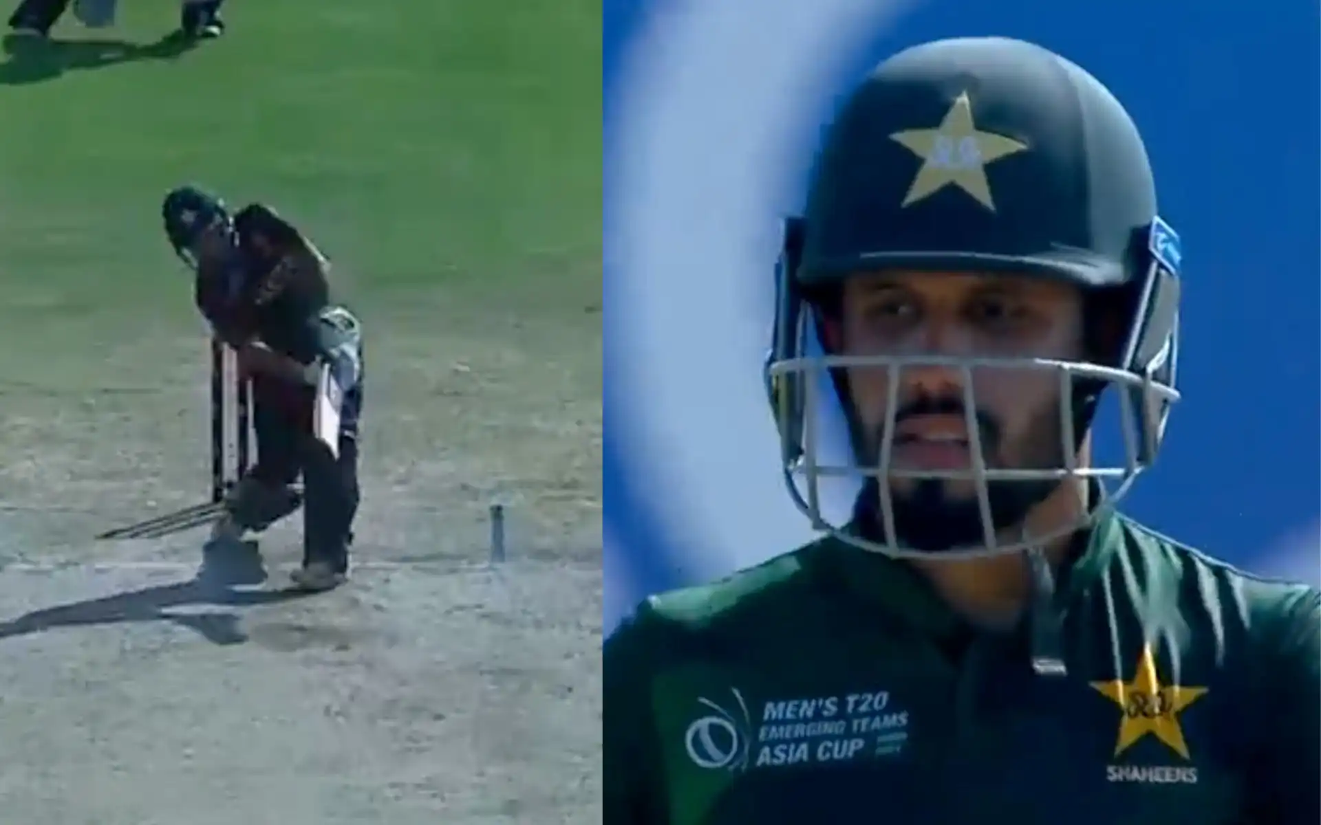 Mohammad Haris' flick shot against UAE (Source:@ACCMedia1/X.com)