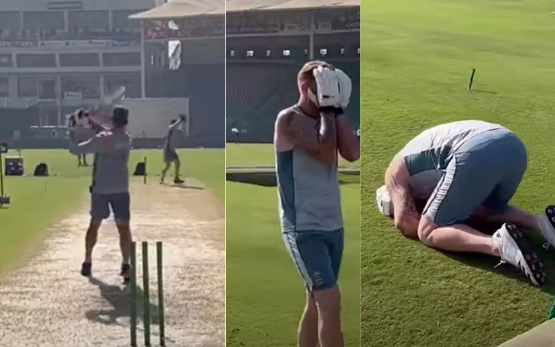 Brendon McCullum defeated Ben Stokes in six-hitting competition in 2022 [Source: @WaqasFederer/youtube.com]