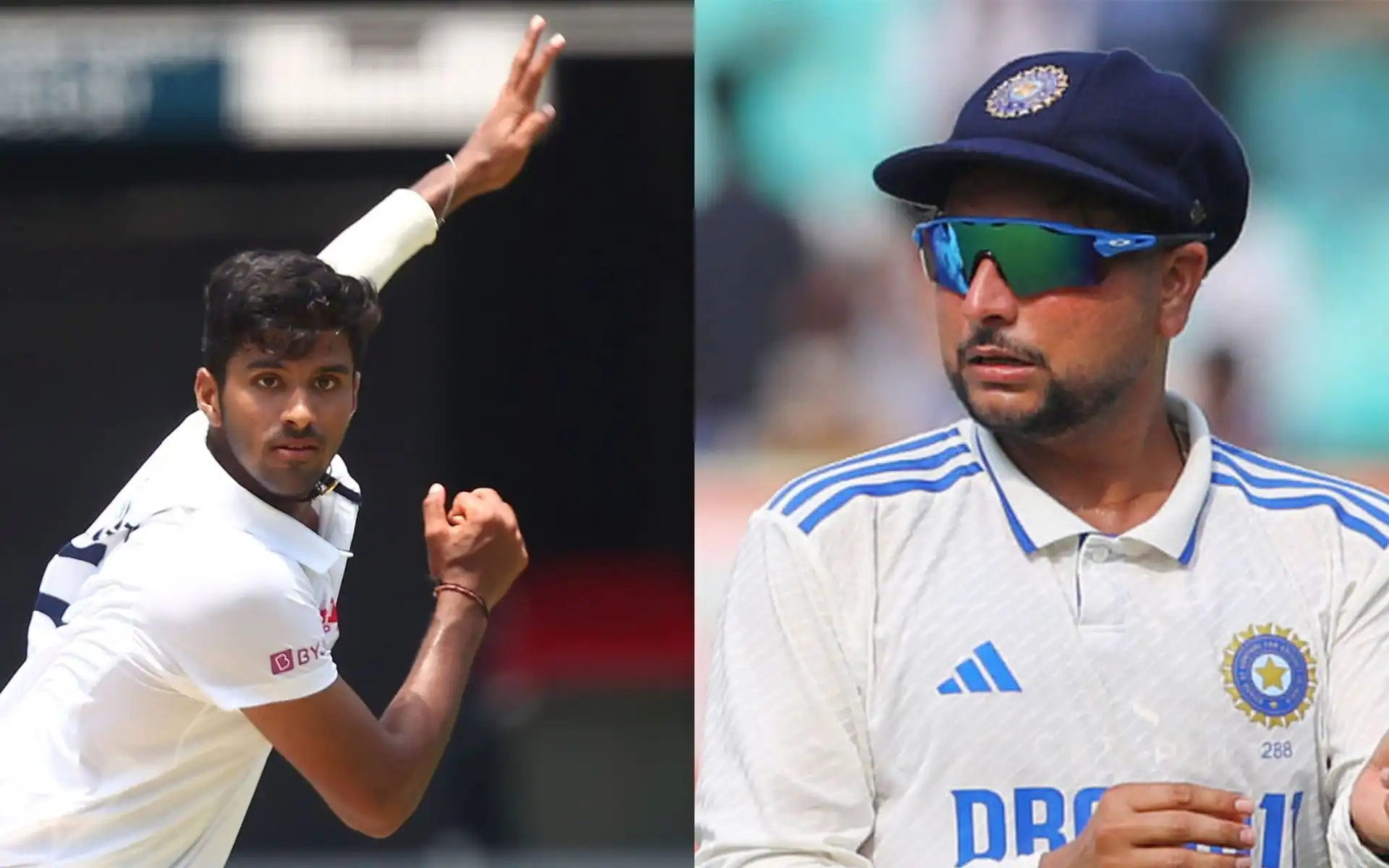 Washington Sundar and Kuldeep Yadav [Source: @academy_dinda,@RevSportzGlobal/x.com]