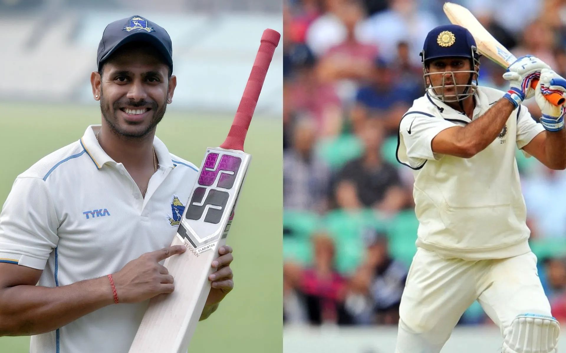 Manoj Tiwary and MS Dhoni (Source:@tiwarymanoj/x.com and @Ashutosh_MSD/x.com)
