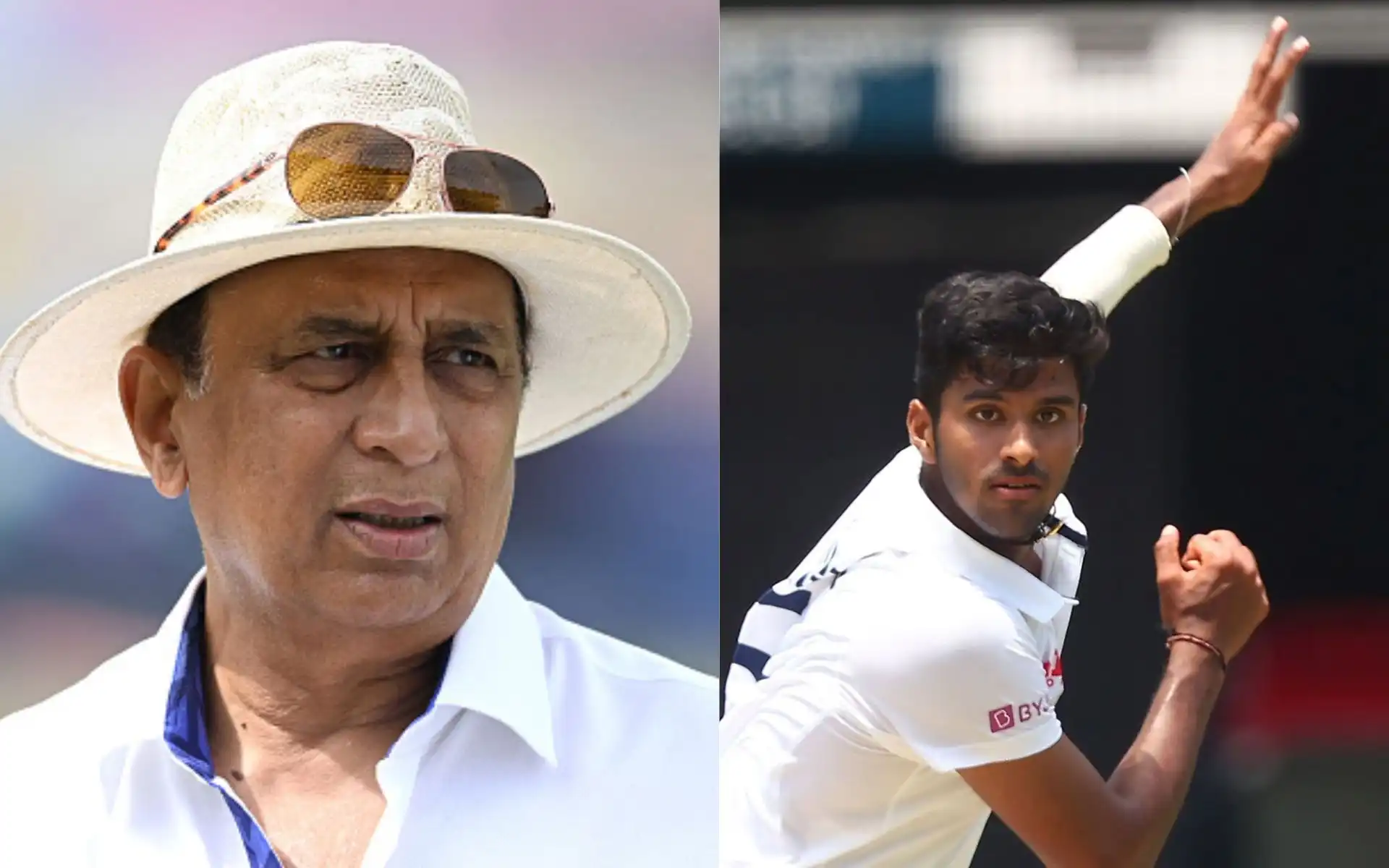 Sunil Gavaskar and Washington Sundar [Source: @RevSportzGlobal,@sports_tak/x.com]