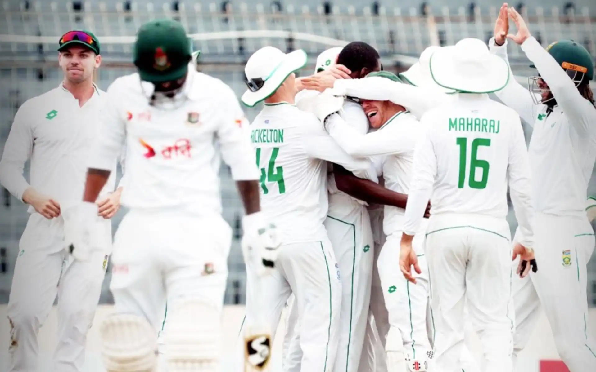 Bangladesh loses rare Test at home as South Africa takes 1-0 lead in Dhaka (@ProteasMenCSA/X.com)