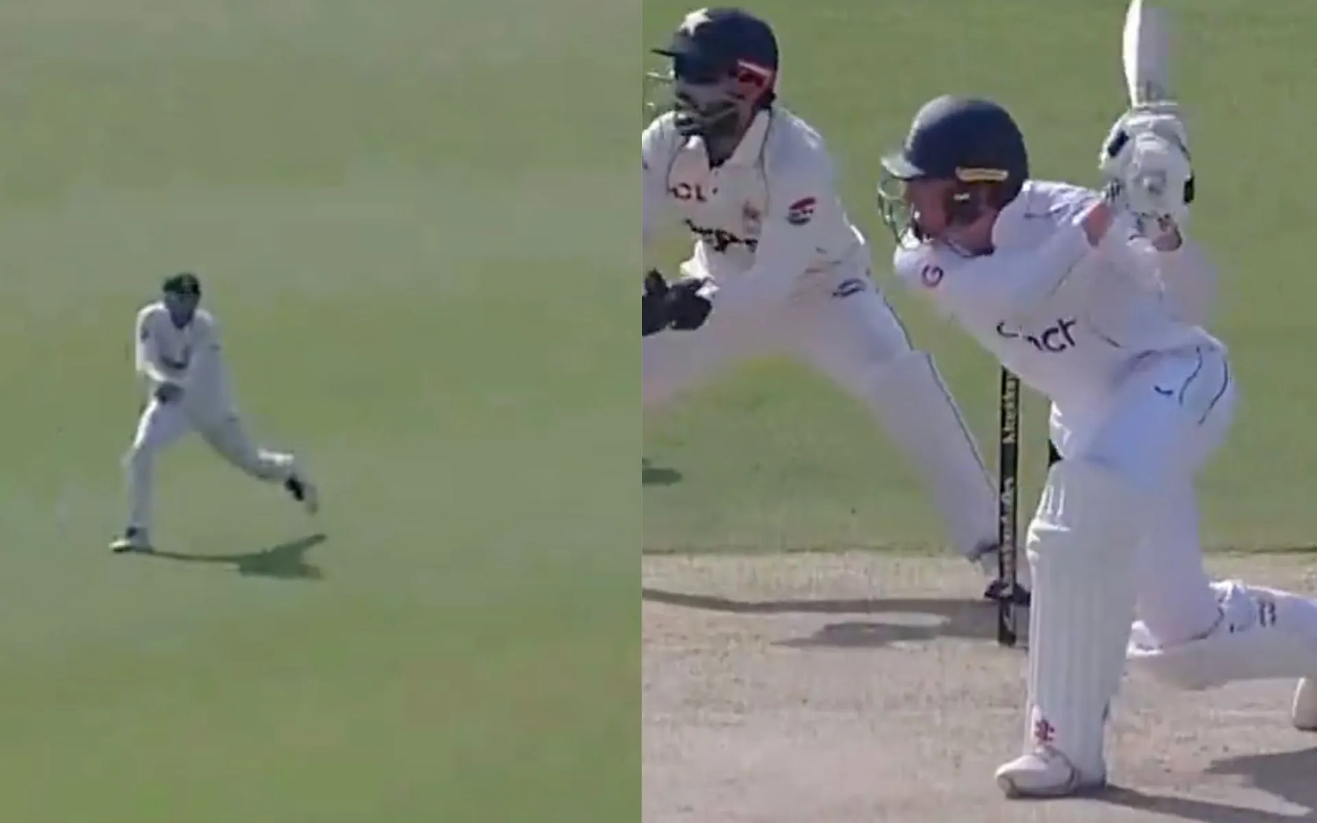 Noman Ali dismissed Zak Crawley in the third Test at Multan [Source: Screen Grab from @kingdom_virat1/x.com]