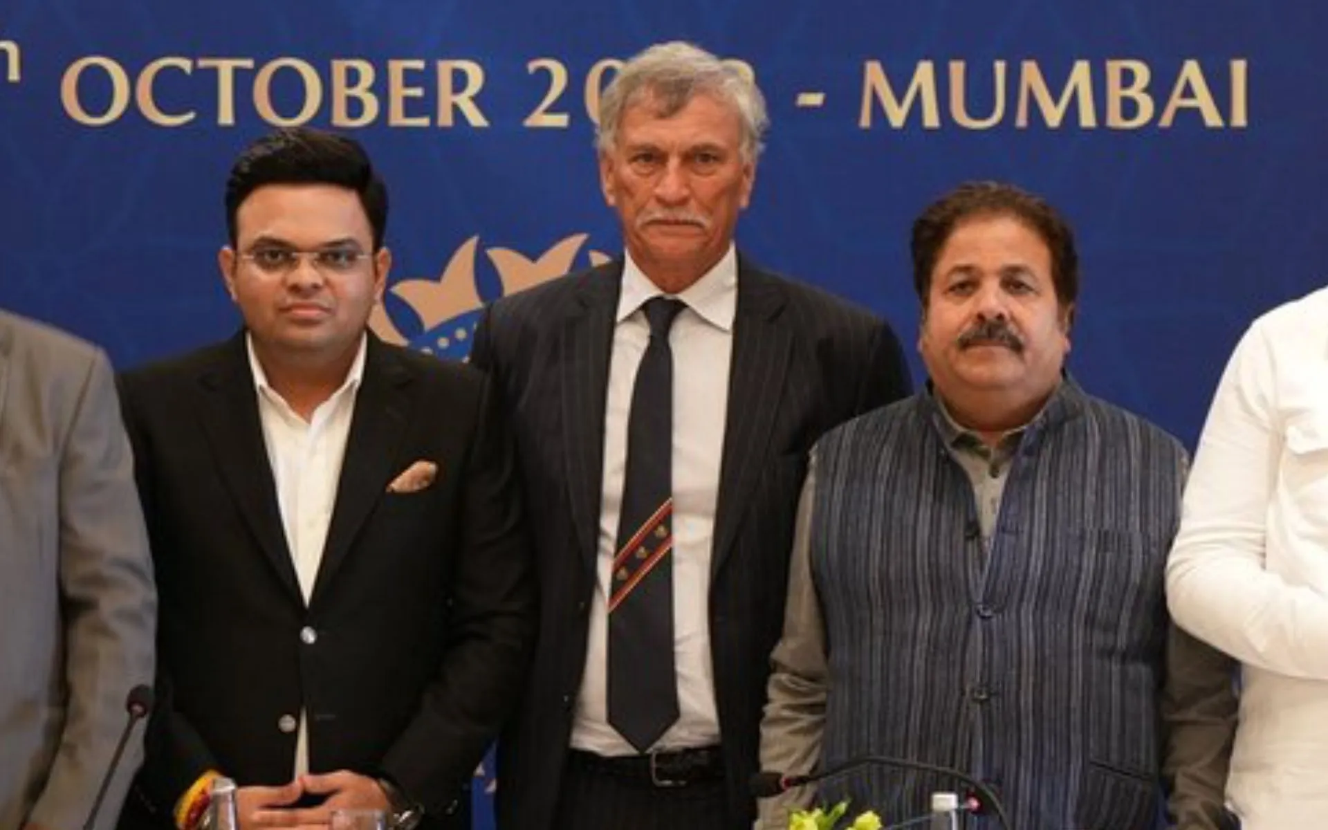 Jay Shah and Roger Binny- (Source: @MufaddalVohra/X.com)
