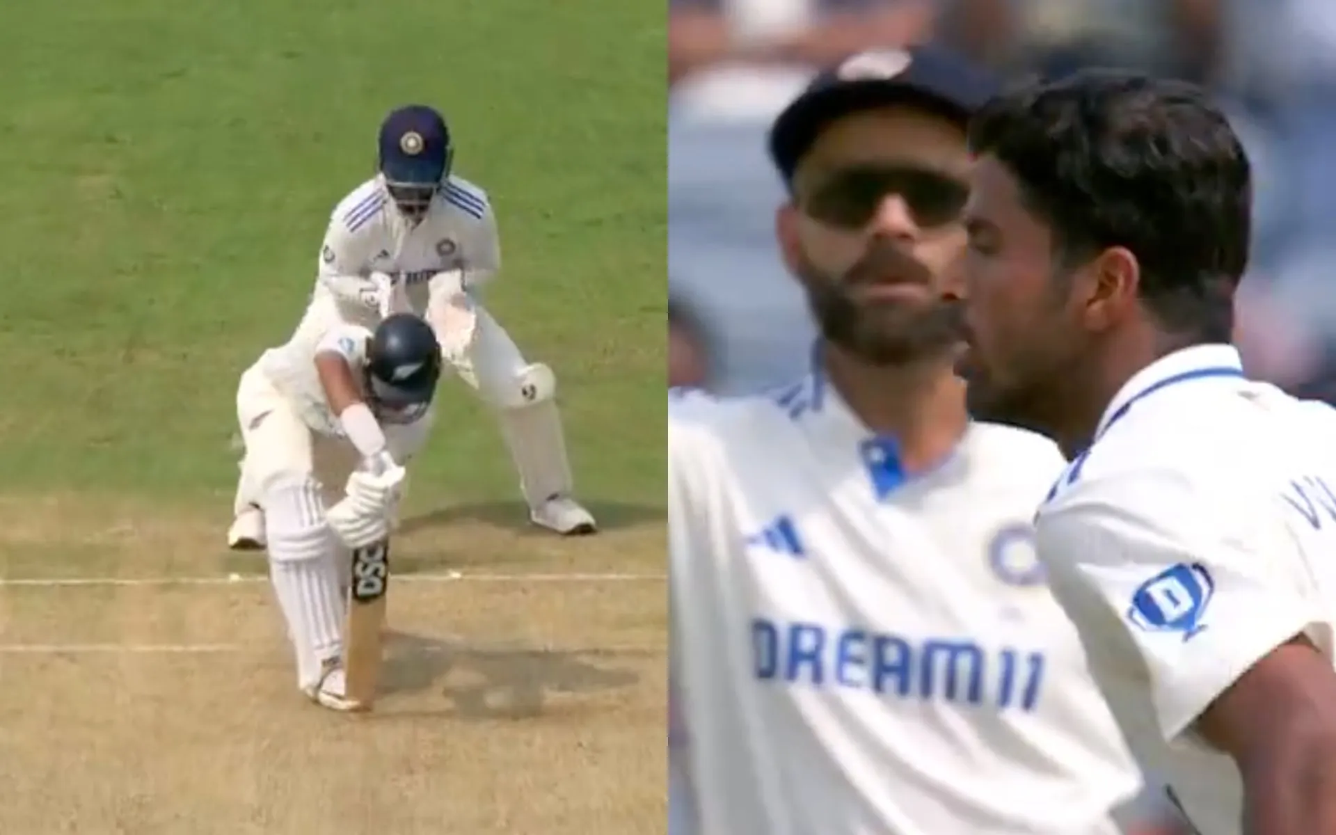 Sundar got the big wicket of Rachin Ravindra (Source@BCCI/X.com)