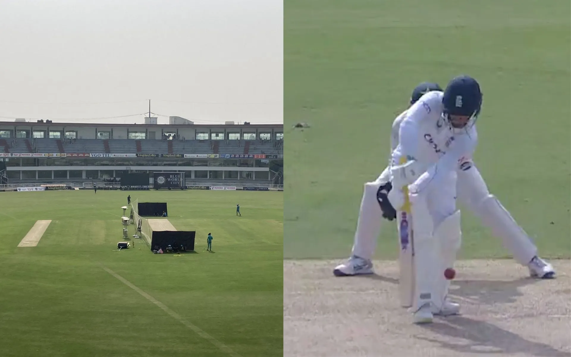 Rawalpindi Pitch face criticism due to uneven bounce (Source:@joji_39/x.com)