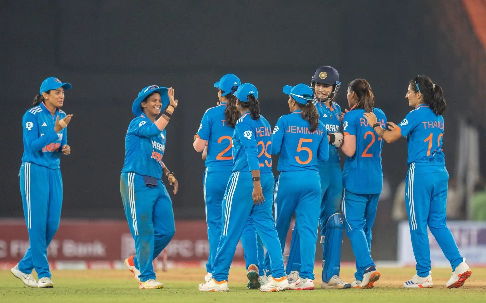 World Champs Dance On Thakor, Radha’s Tune (Source: @BCCIWomen/X)