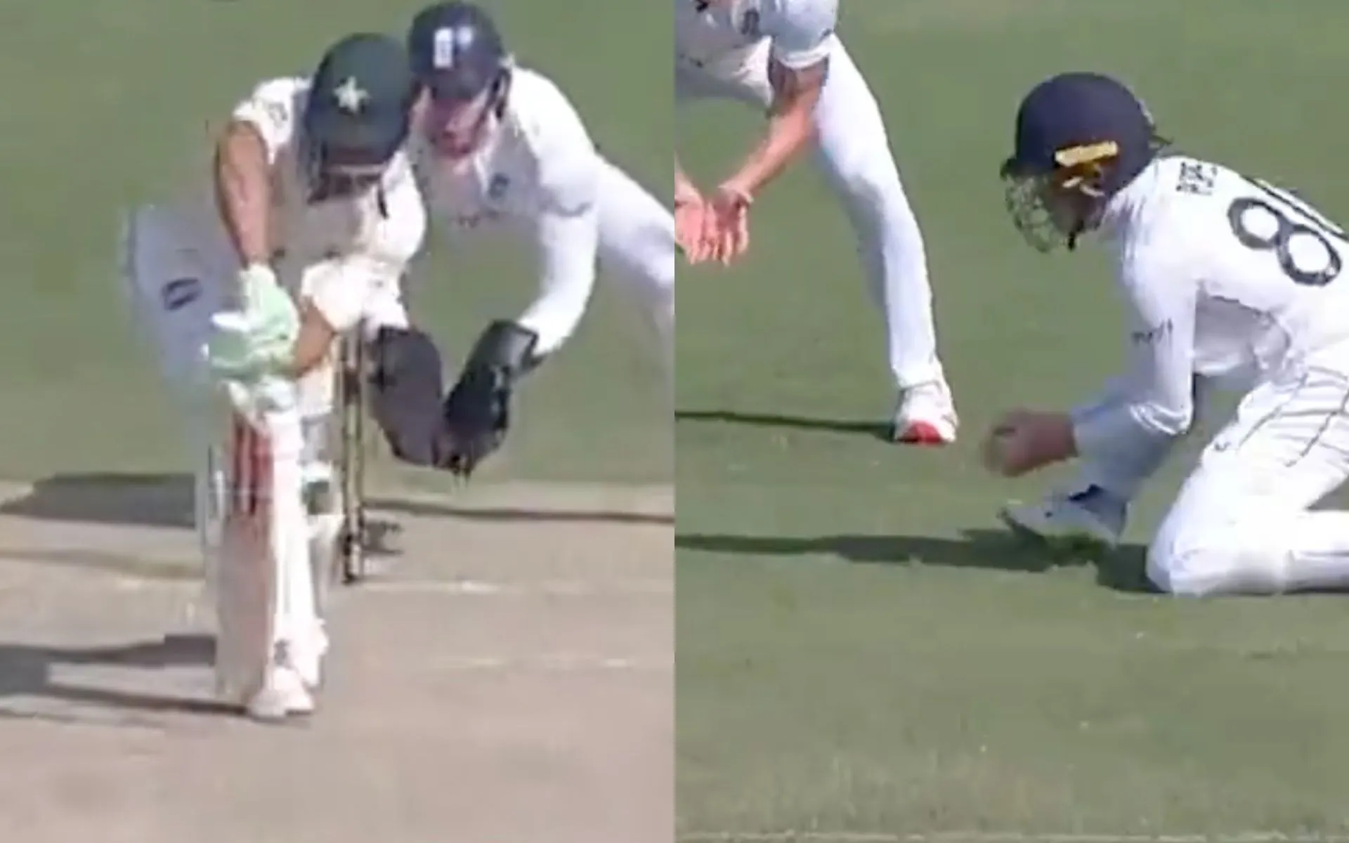 Shan Masood was dismissed by Shoaib Bashir in the 3rd Test [Source: Screen grab from@kingdom_virat1/x.com]