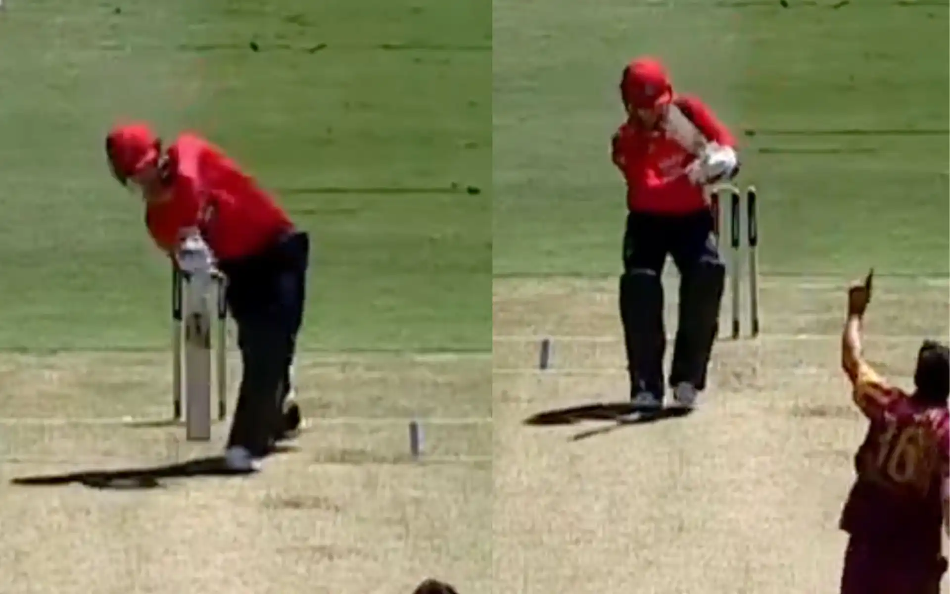 Fraser-McGurk was cleaned up by a brilliant delivery from Liam Guthrie [Source: @cricketcomau/x.com]