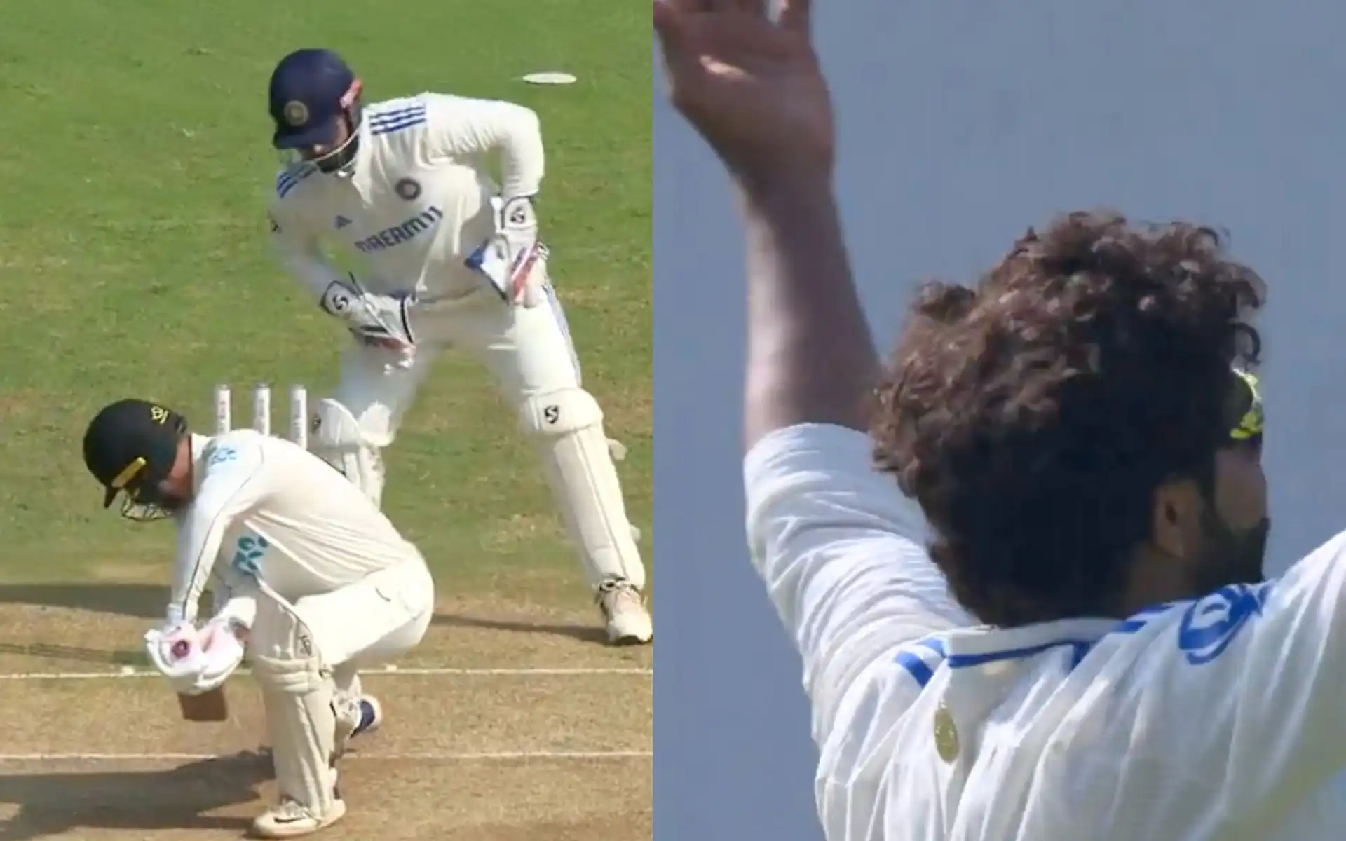 Blundell was cleaned up by Ravindra Jadeja [Source: Screen Grab from @JioCinema/x.com]