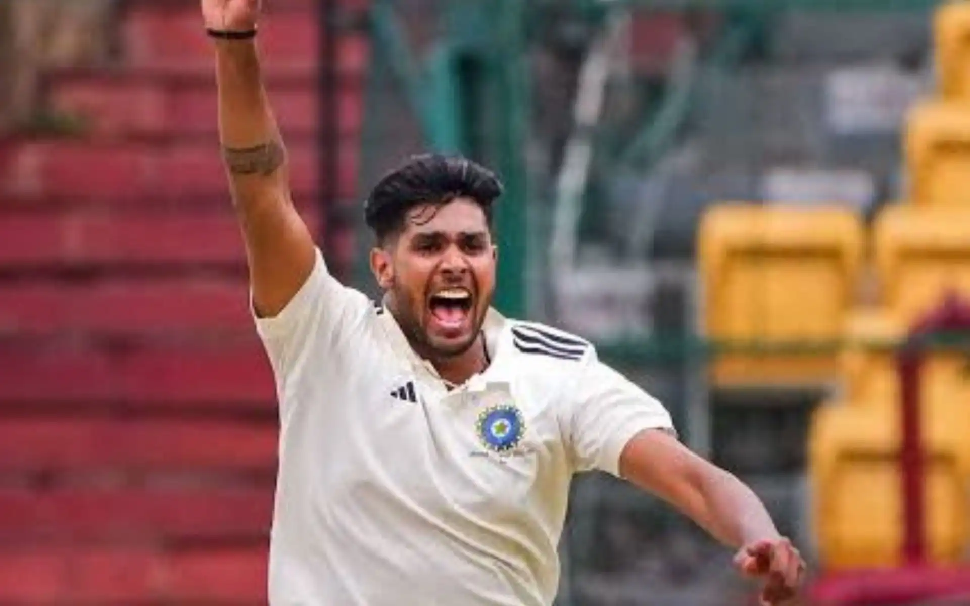 Harshit Rana celebrates [Source: @Rokte_Amarr_KKR/X.com]