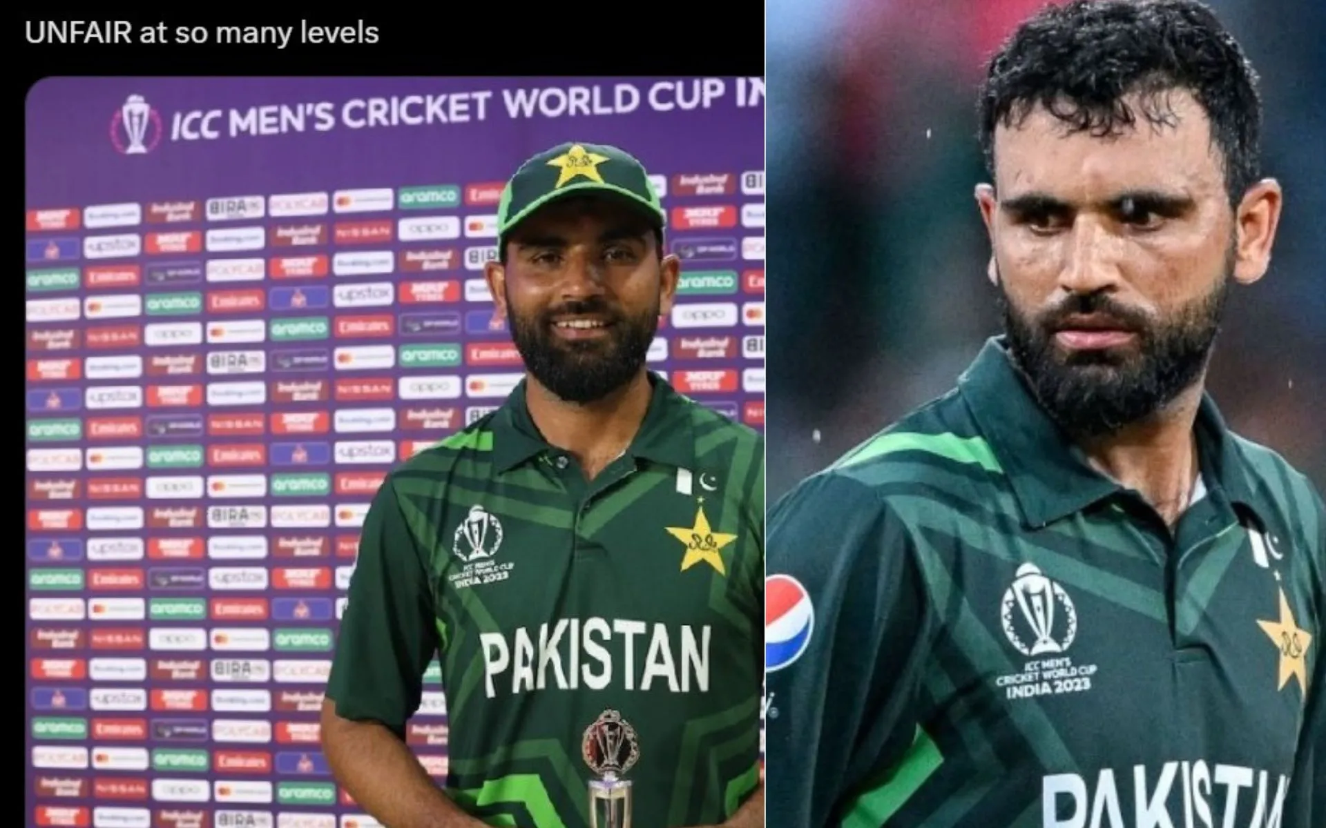 Fakhar Zaman dropped from Pakistan squad [Source: @arieba_chaudryy, @ImTanujSingh/x]