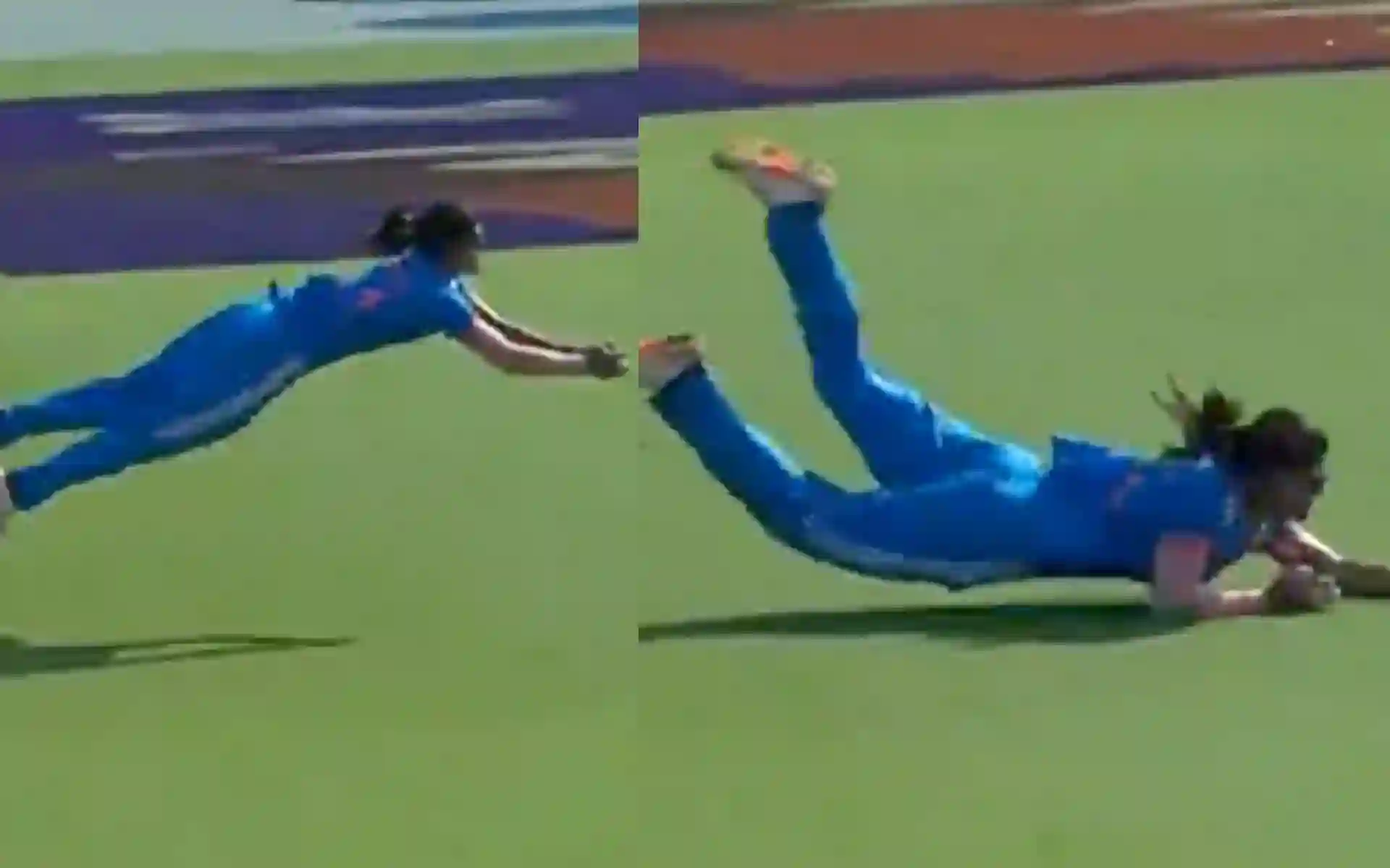 Radha Yadav's catch of Brooke Halliday (Source:@BCCIWomen/X.com)