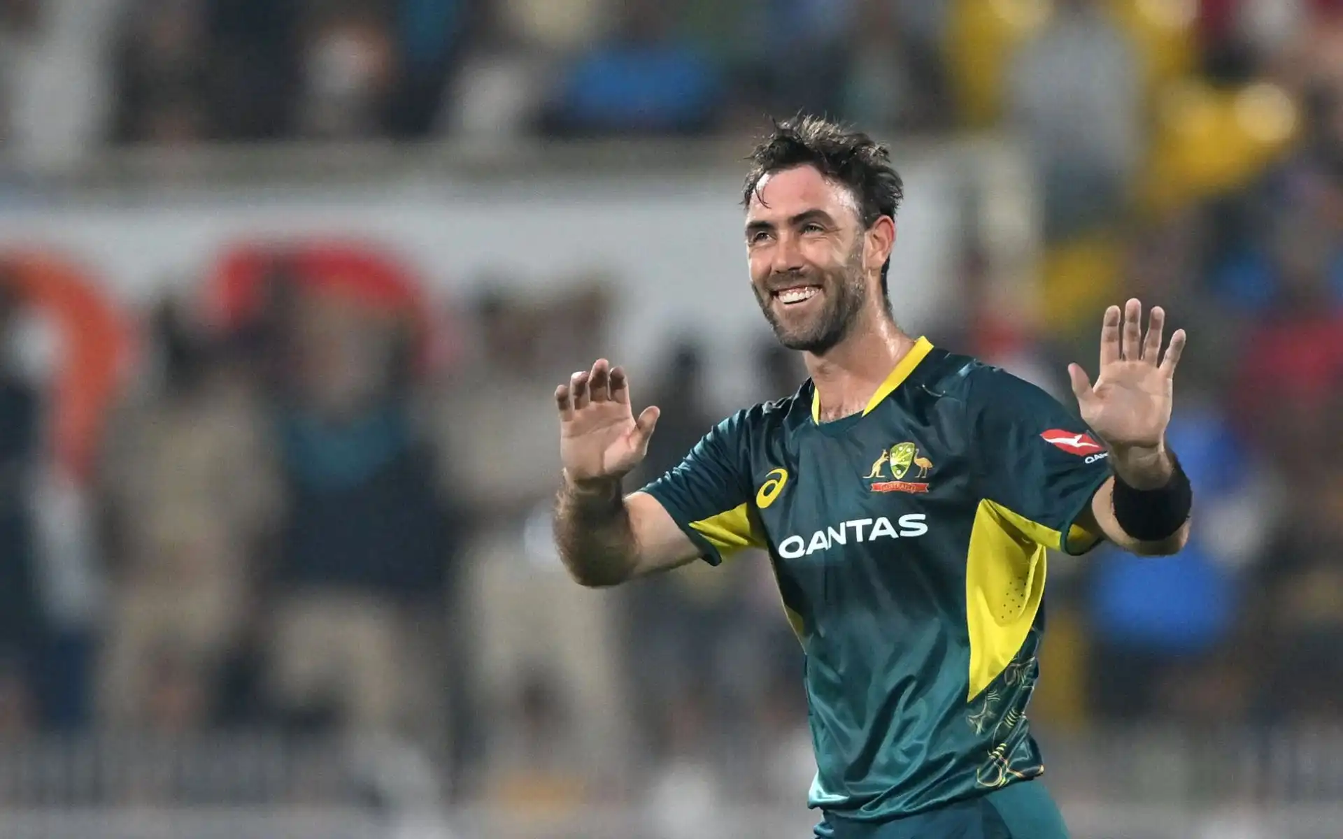 Glenn Maxwell playing for Australia [Source: @ImTanujSingh/x.com]