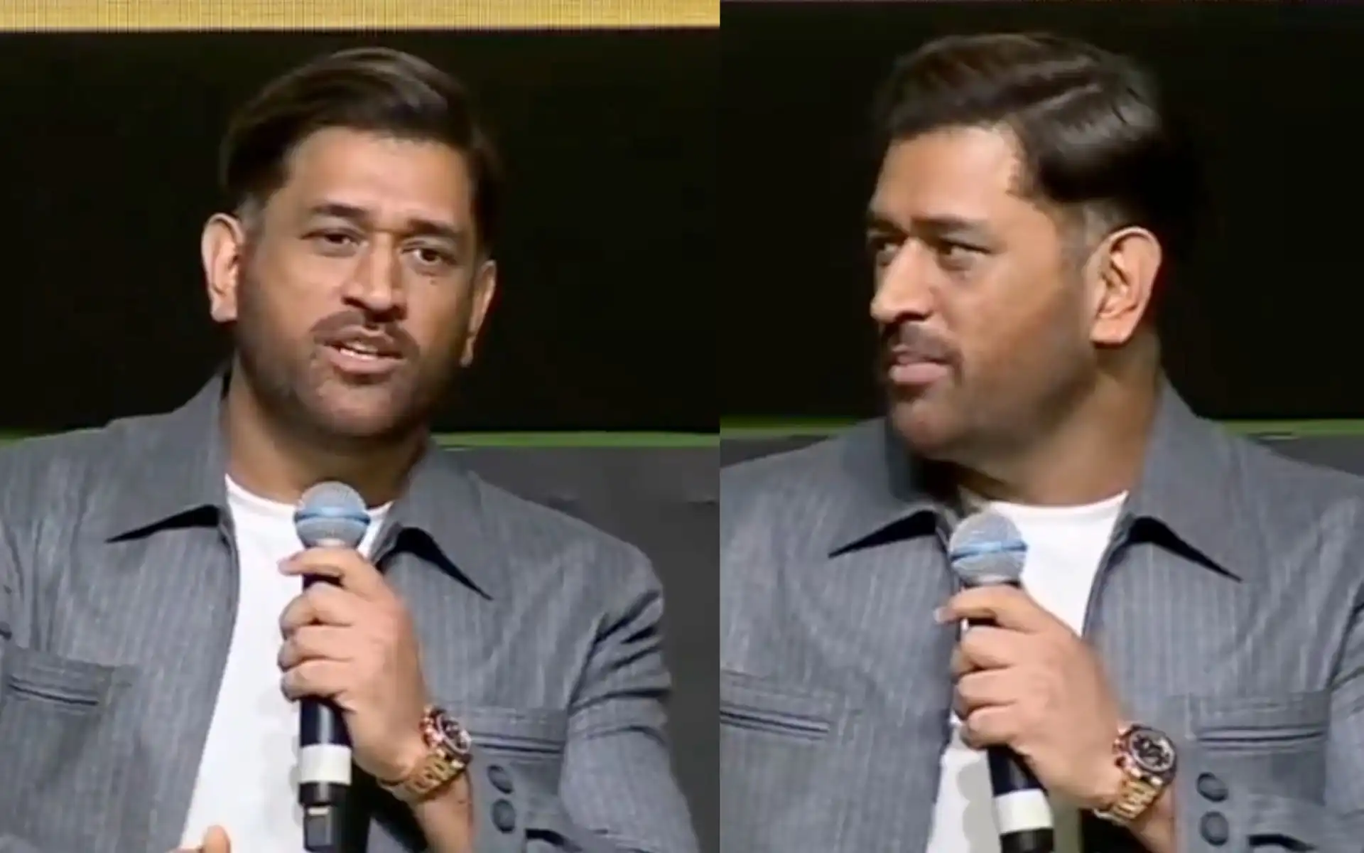 MS Dhoni during a recent event [Source: @dhonsim140024/x.com]