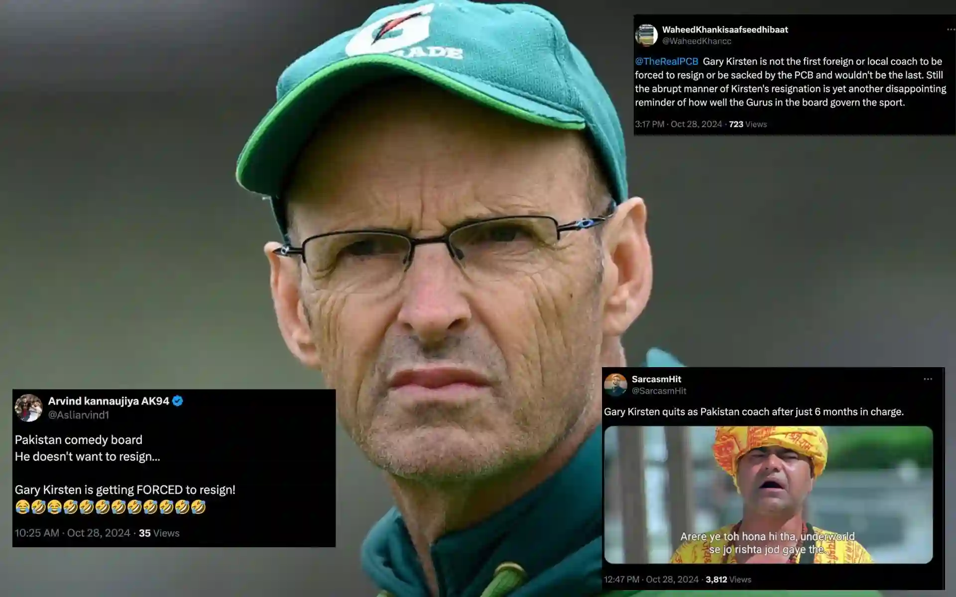 Gary Kirsten has resigned as Pakistan's white-ball coach (Source:@PakPassion/X.com)
