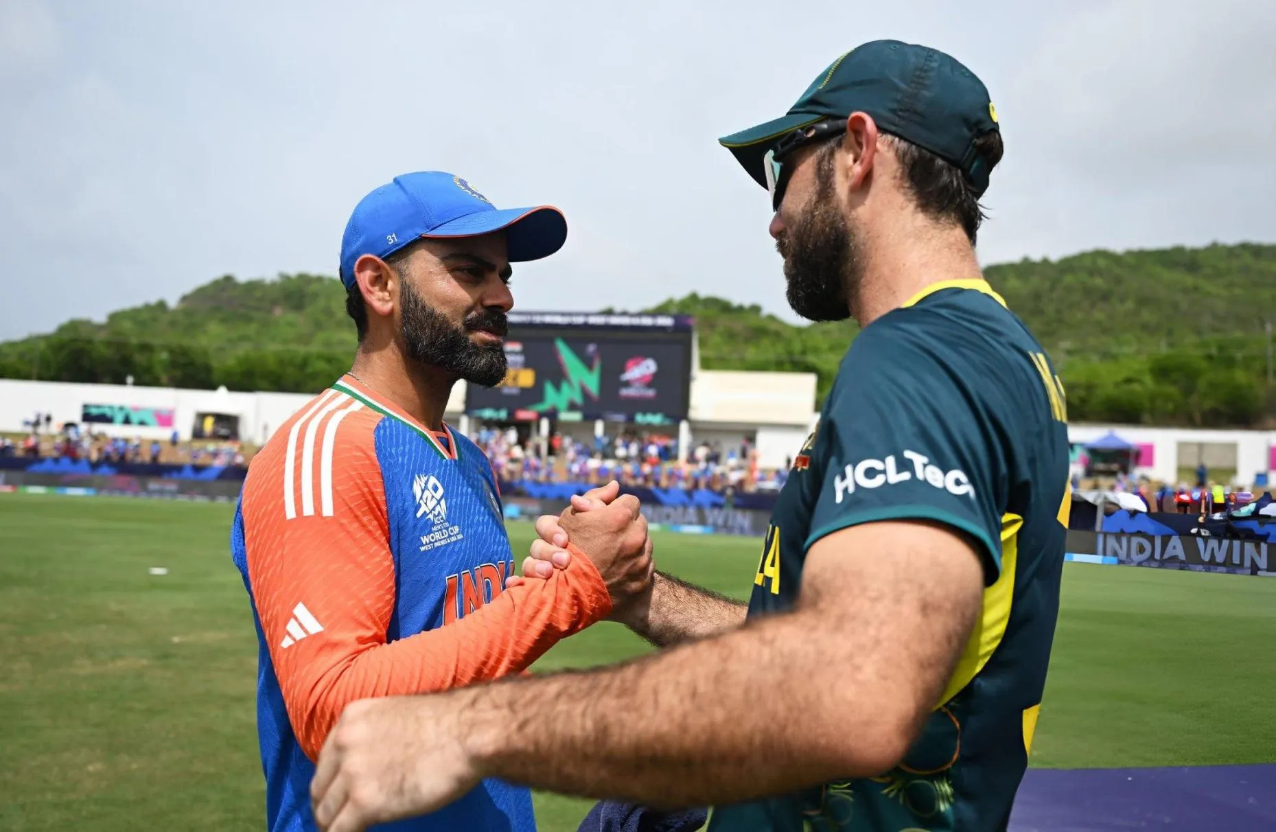 Maxwell and Virat Kohli during T20 WC 2024 [Source: @mufaddal_vohra/X.Com]
