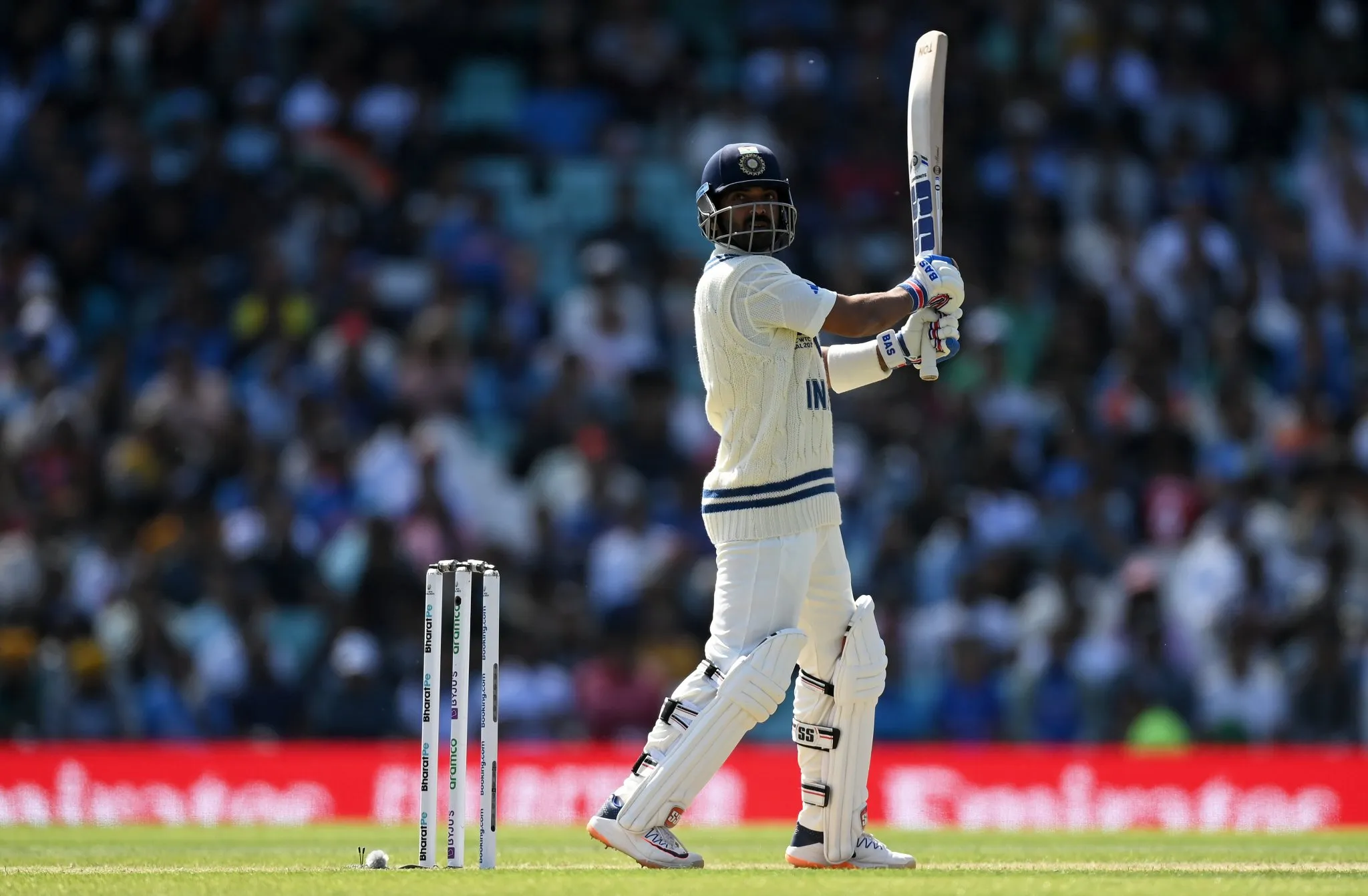 Rahane in action for India [Source: @CricCrazyJohns/X.Com]