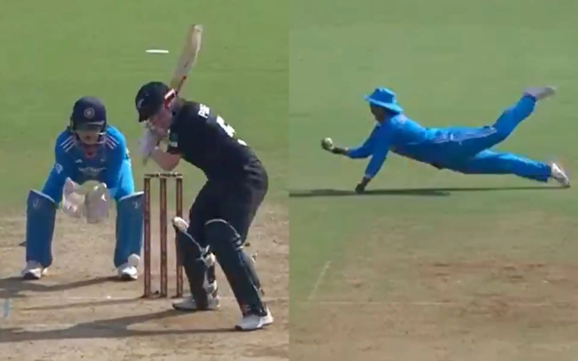 Deepti Sharma grabbed a stunning catch (Source:@BCCI Women/X.com)