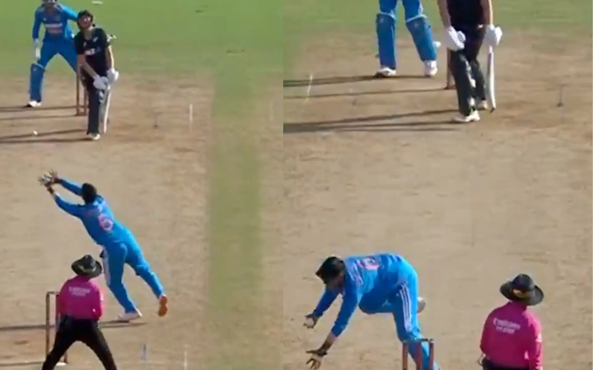Deepti took a brilliant catch to dismiss Isabelle Gaze [Source: Screen grab from @JioCinema/x.com]