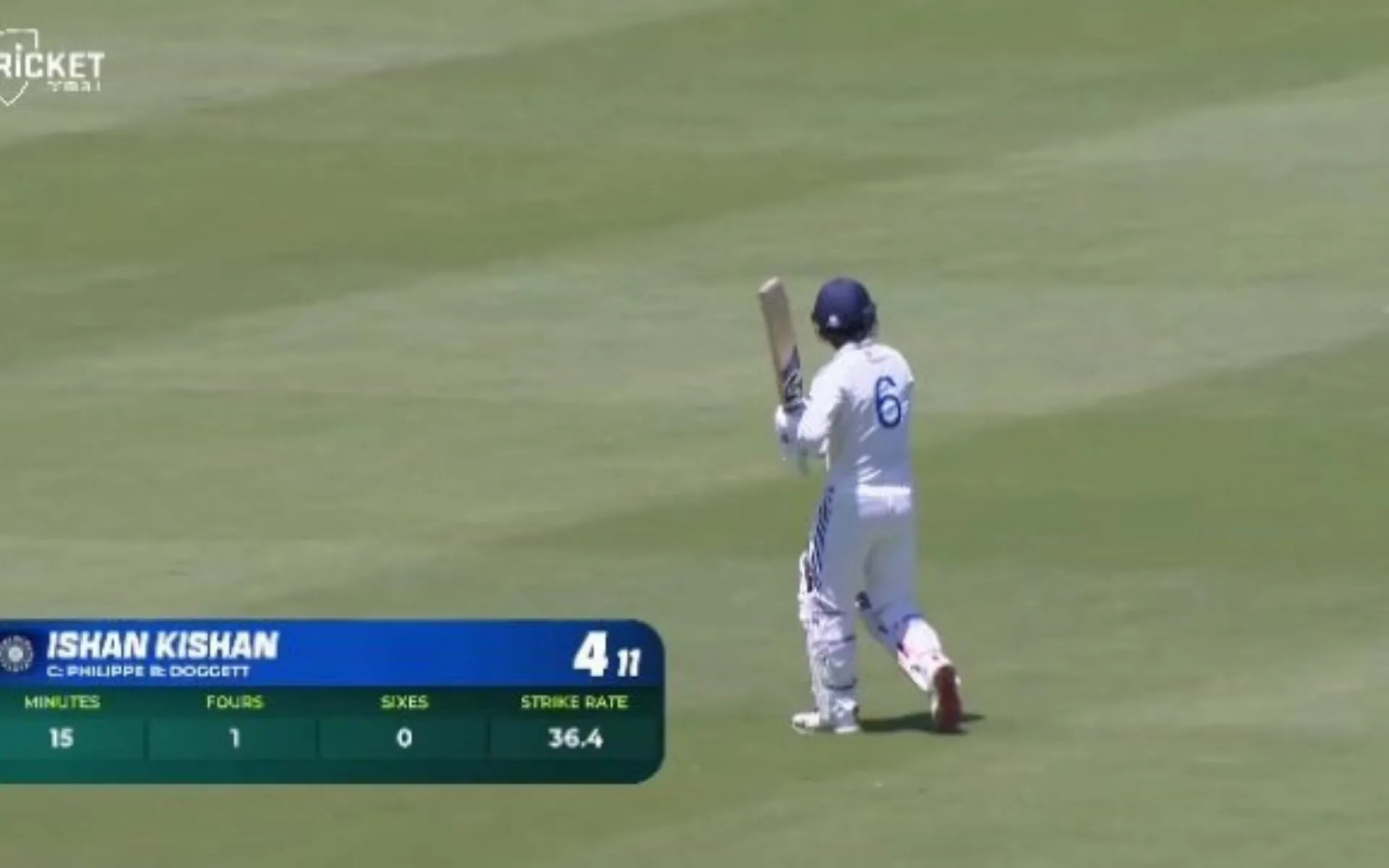 Ishan Kishan scored just four against Australia [Source: @Brutu24/x]