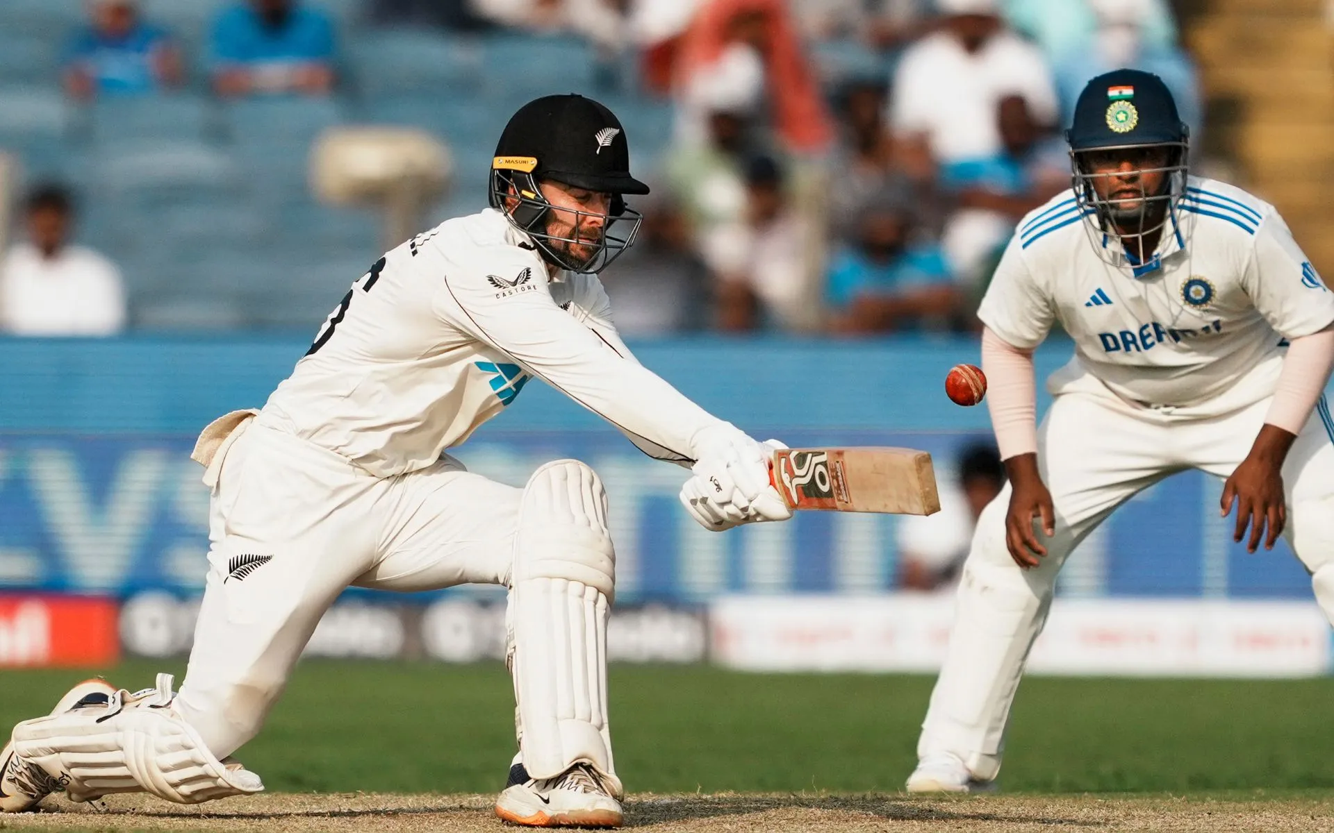 Tom Blundell in action vs India (PTI)