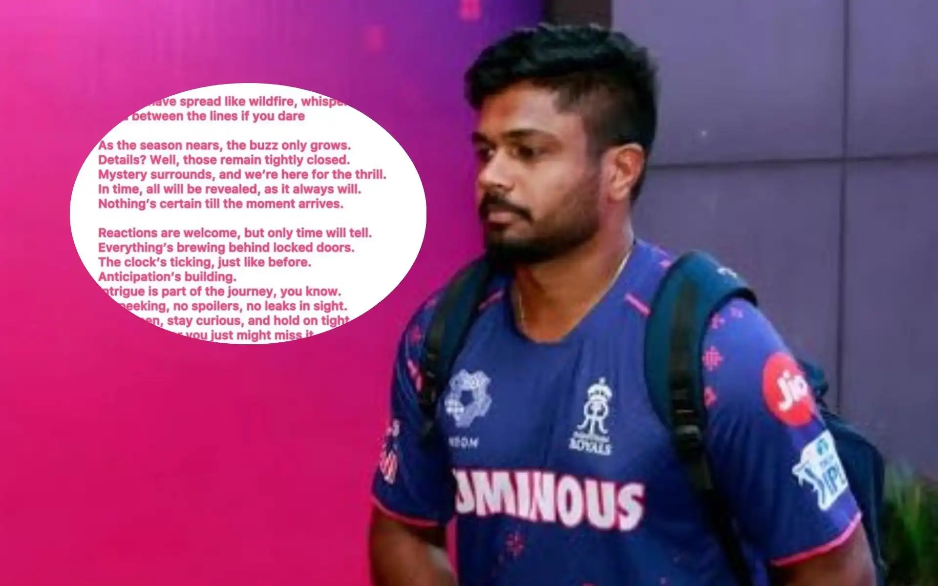 Sanju Samson is set to lead RR in IPL 2025 (Source:@ParagFC/X.com)