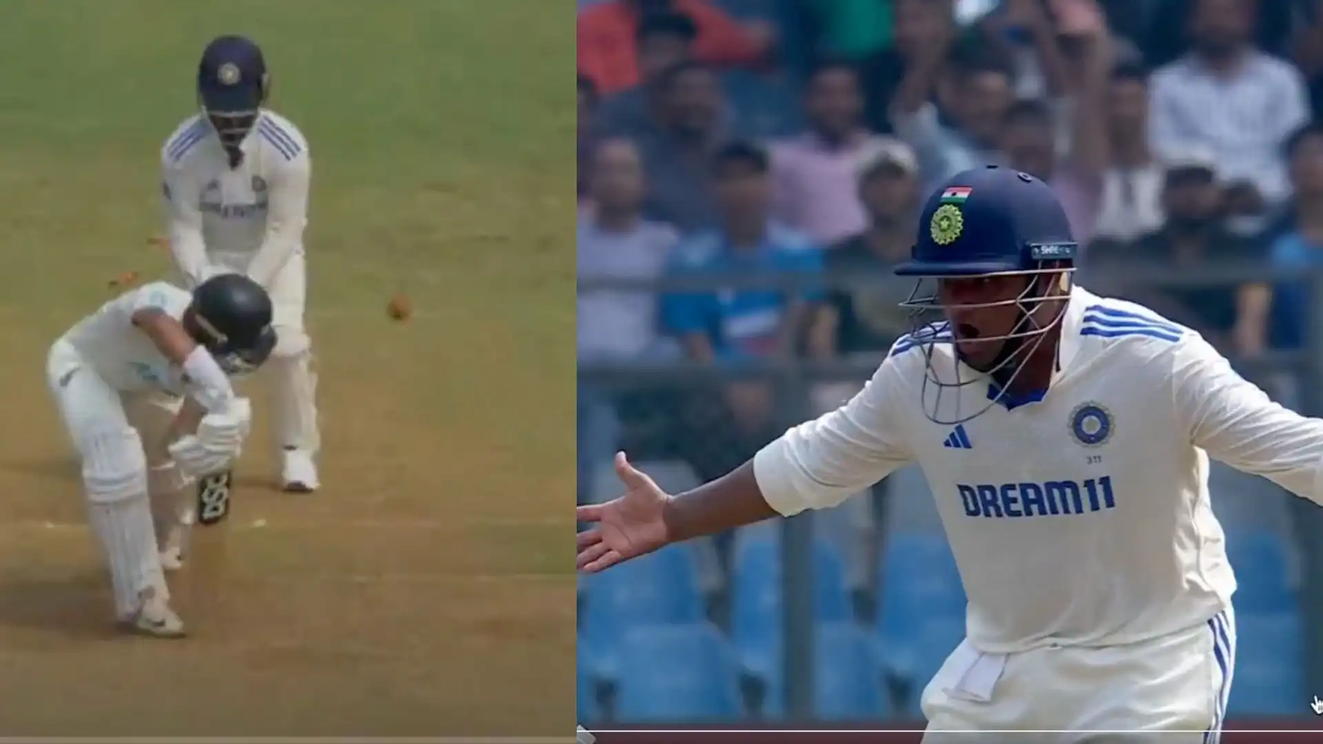 Rachin Ravindra was castled by Sundar [Source: @viratgoback/X]