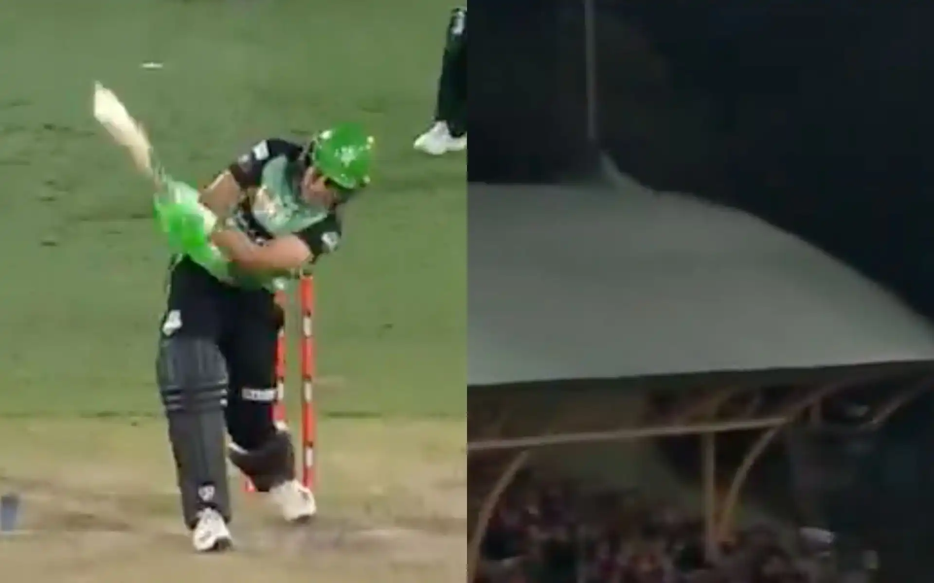 Yastika Bhatia hit a massive six against Ellyse Perry [Source: Screen grab from @WBBL/x.com]