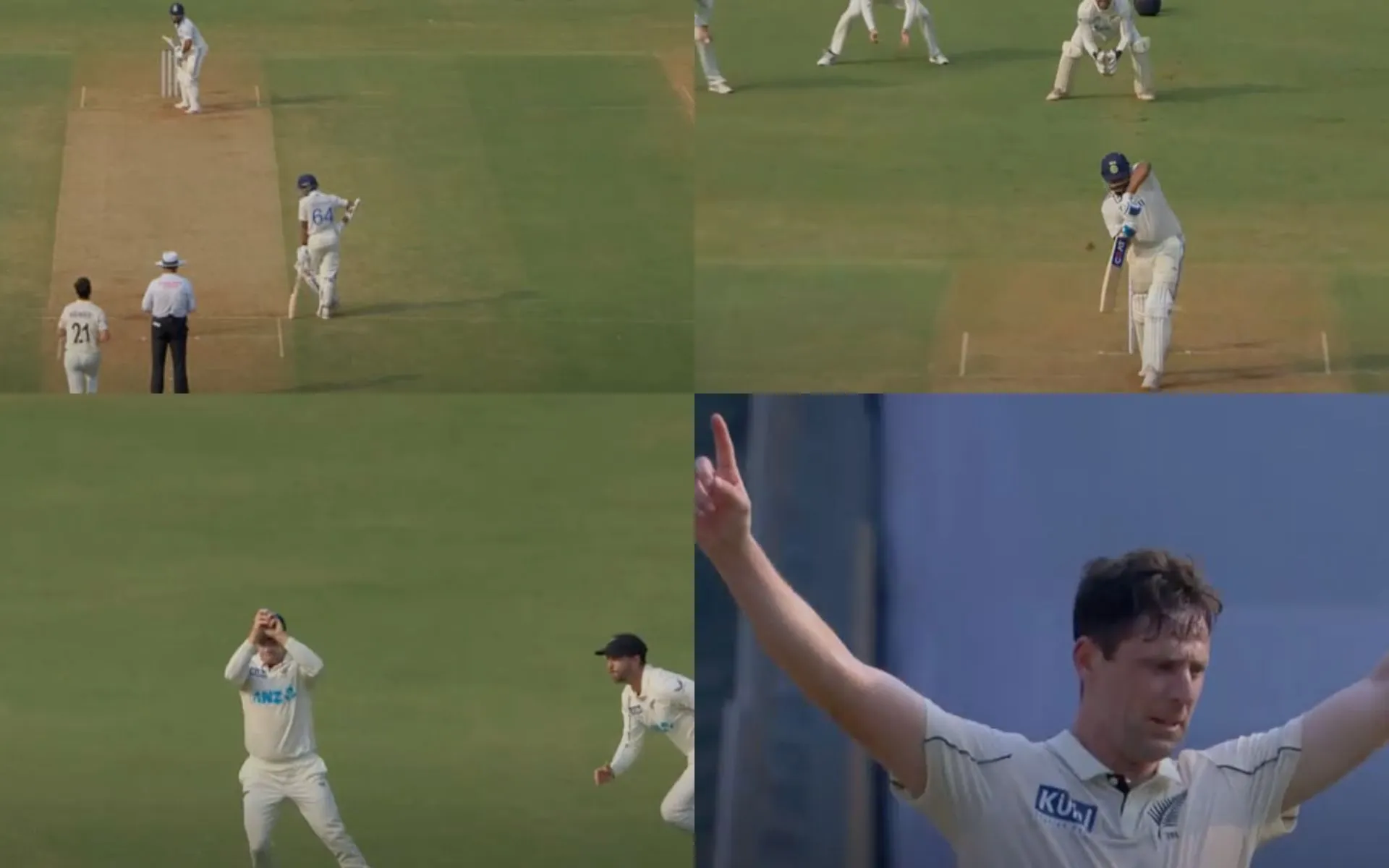 Rohit Sharma was removed by Matt Henry (X.com/@viratgoback)