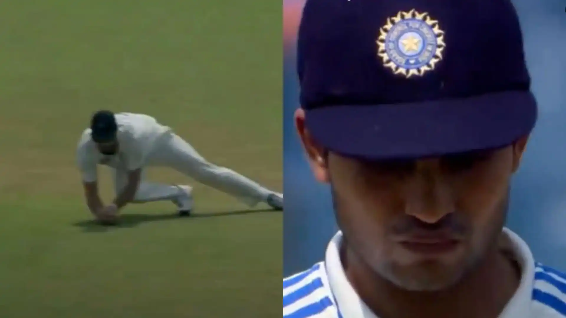 Shubman Gill was dismissed by Ajaz Patel [Source: @viratgoback/X]