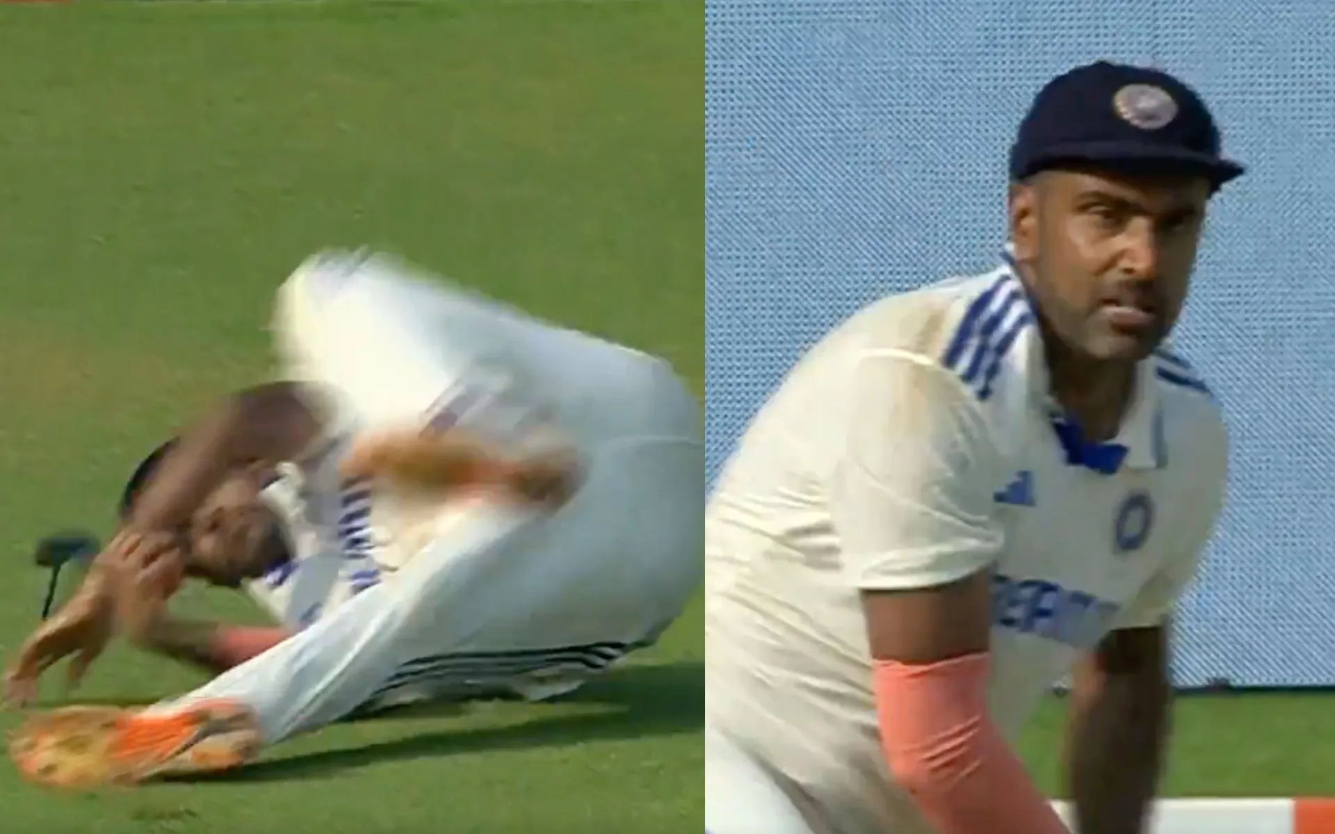 R Ashwin Catch - (Source: @ScreeNGrab)