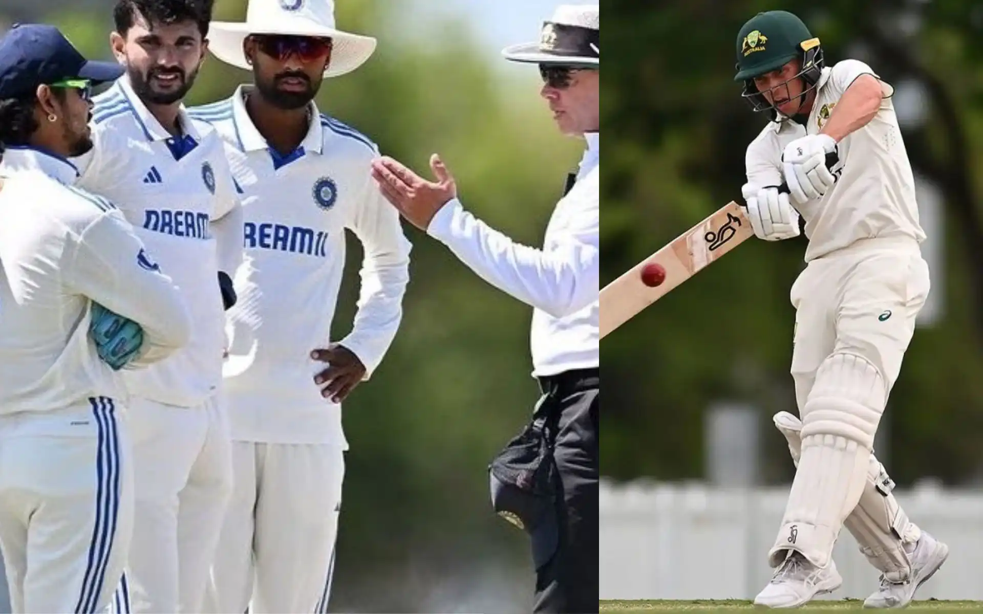 Nathan McSweeney guided Australia to easy win (Source:@thecricketgully/X.com)