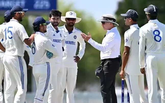 Ishan Kishan had an argument with the umpire (Source:@CricketopiaCom/X.com)